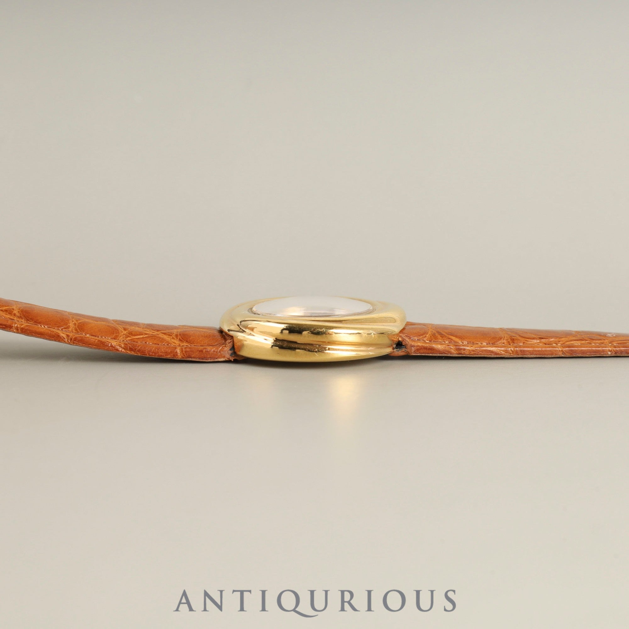 Cartier Must Trinity W1010644 / 2735 Quartz Cal.157 SV925 Leather Genuine D-buckle (GP) Silver Roman dial Overhauled