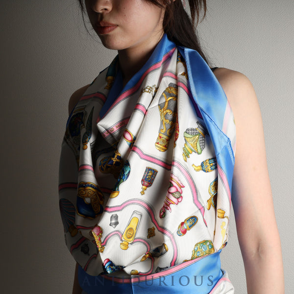 エルメス スカーフ カレ90 香水瓶 SILK100%
