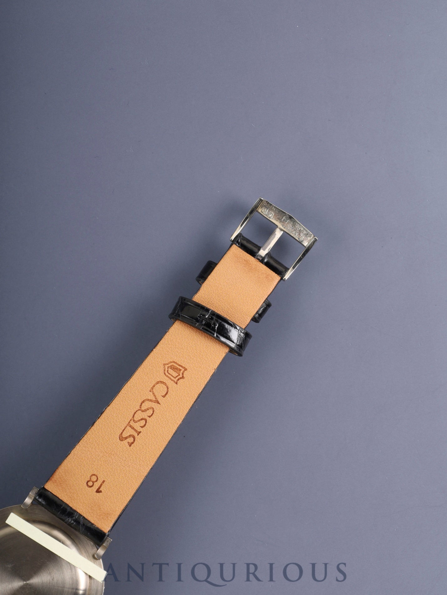 Audemars Piguet Round Manual Winding Cal.K2001 / 1A 750WG Leather Original Pin Buckle (750WG) Silver Dial Overhauled