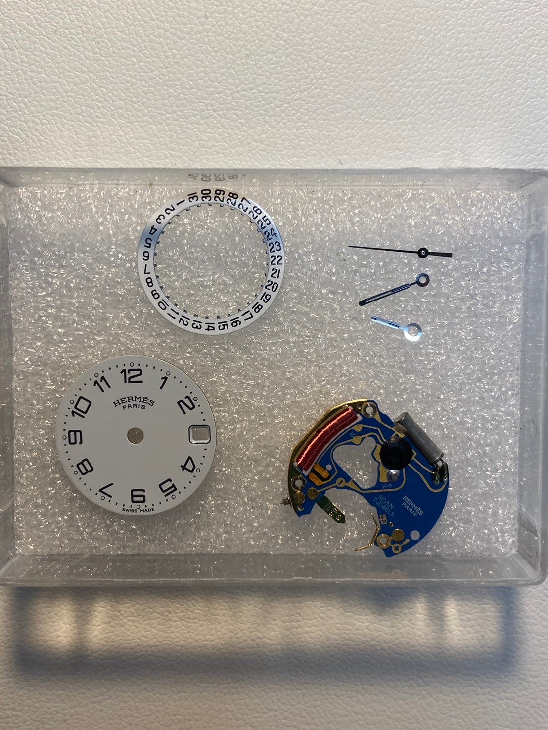 Hermes Clipper CL4.210 Quartz SS SS White Arabic Dial 24.0mm Box Warranty (2003) Overhauled