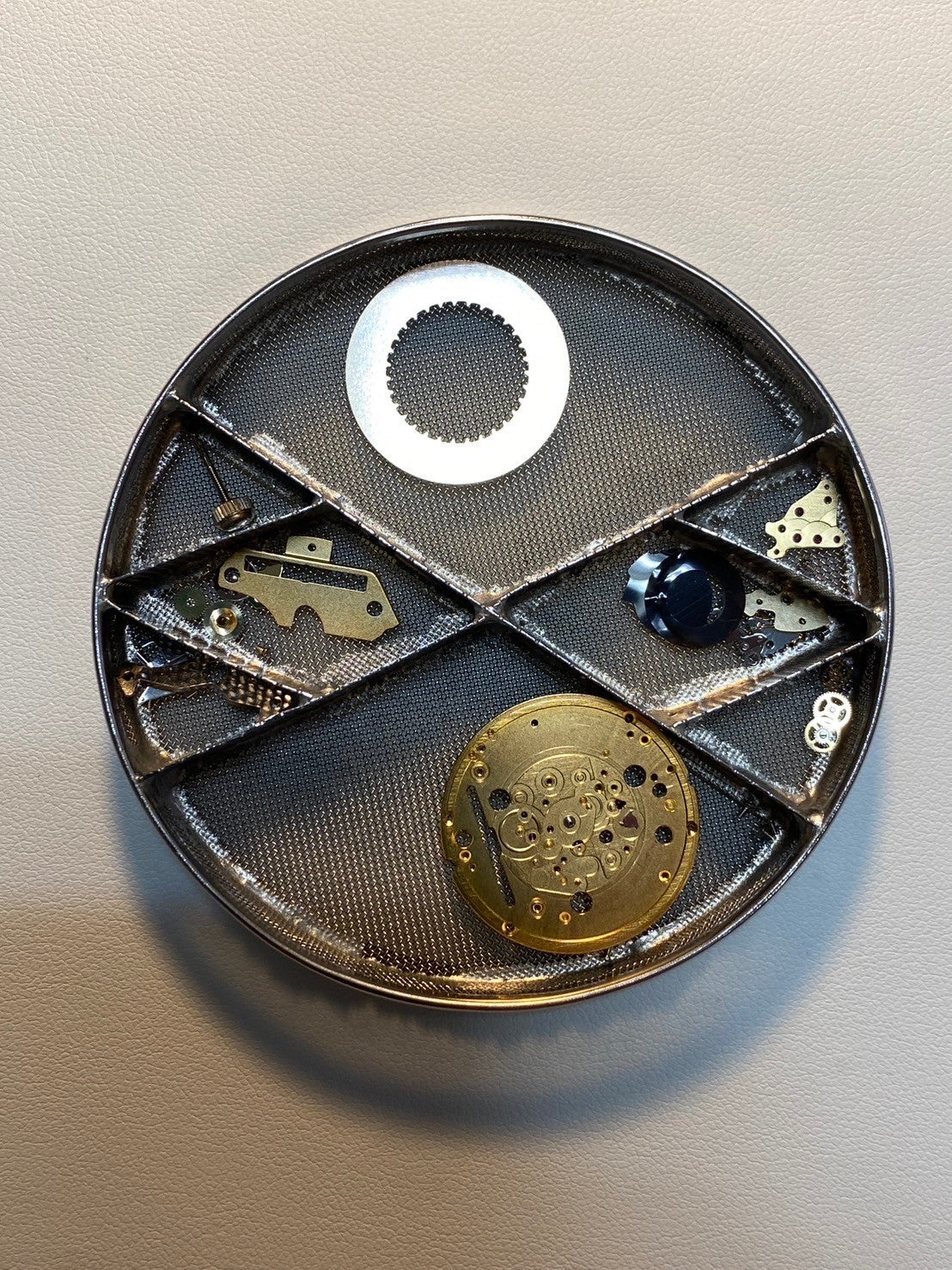 ティファニー アトラス SV CASE W152S クォーツ SV925 革 純正尾錠(SS) シルバー文字盤 オーバーホール済み