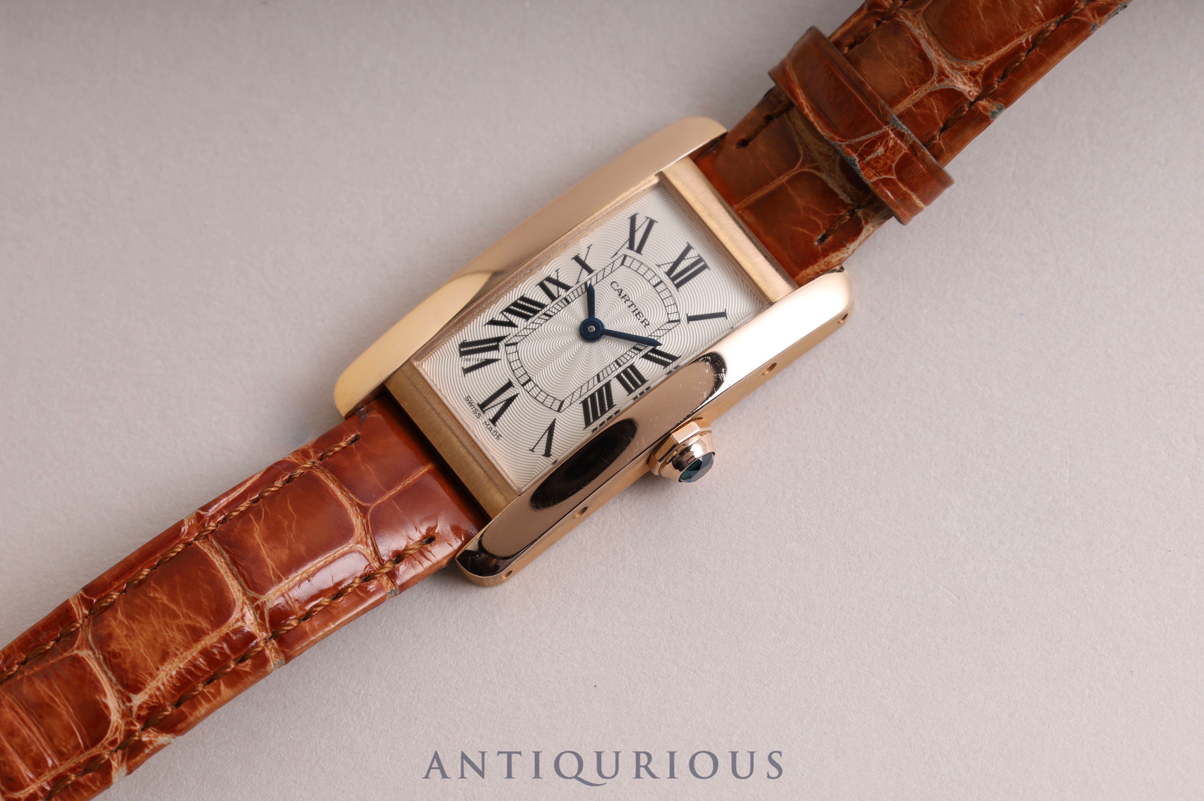 Cartier Tank Americaine SM QZ W2607456 with box and warranty
