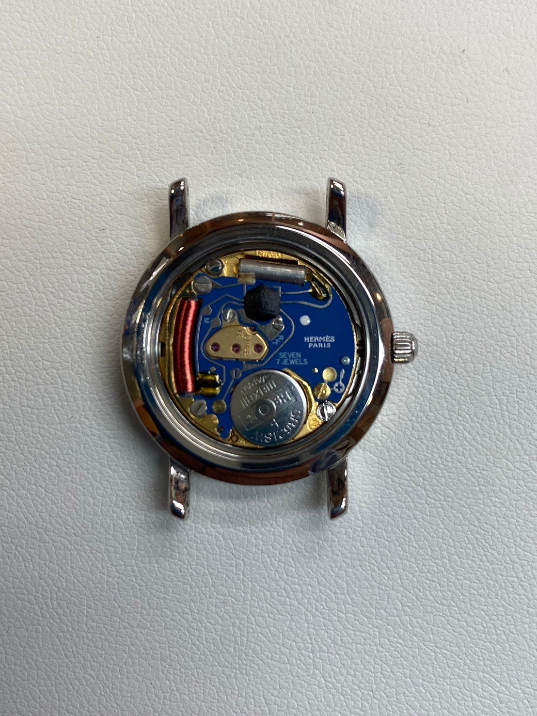 エルメス クリッパー CL4.220 クォーツ SS/GP アイボリー文字盤 24.0mm 保証書(無記名)オーバーホール済み