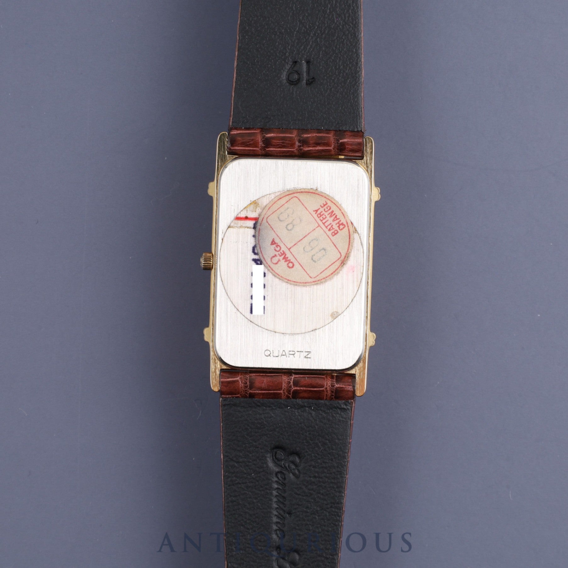 オメガ デ・ヴィル 19102300 クォーツ Cal.279 001/ 1455 GP 革 純正尾錠(GP)ゴールド文字盤 箱 オーバーホール済み