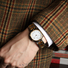 Hermes Clipper 48 03 Quartz Cal.- SS/GP SS/GP White Dial Box Booklet Warranty (1991) Overhauled