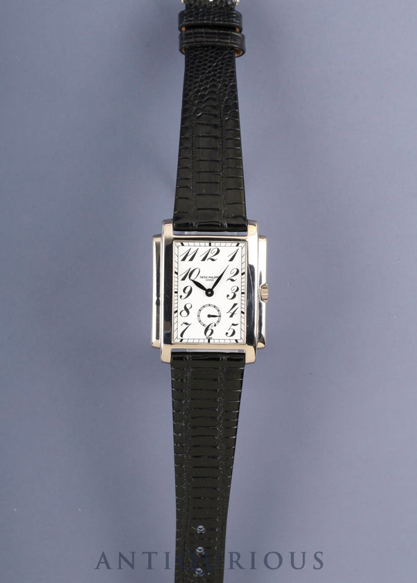 Patek Philippe Gondolo 5024G-010 Manual Winding Cal.215 750WG Leather Original Pin Buckle (750WG) White Dial Overhauled