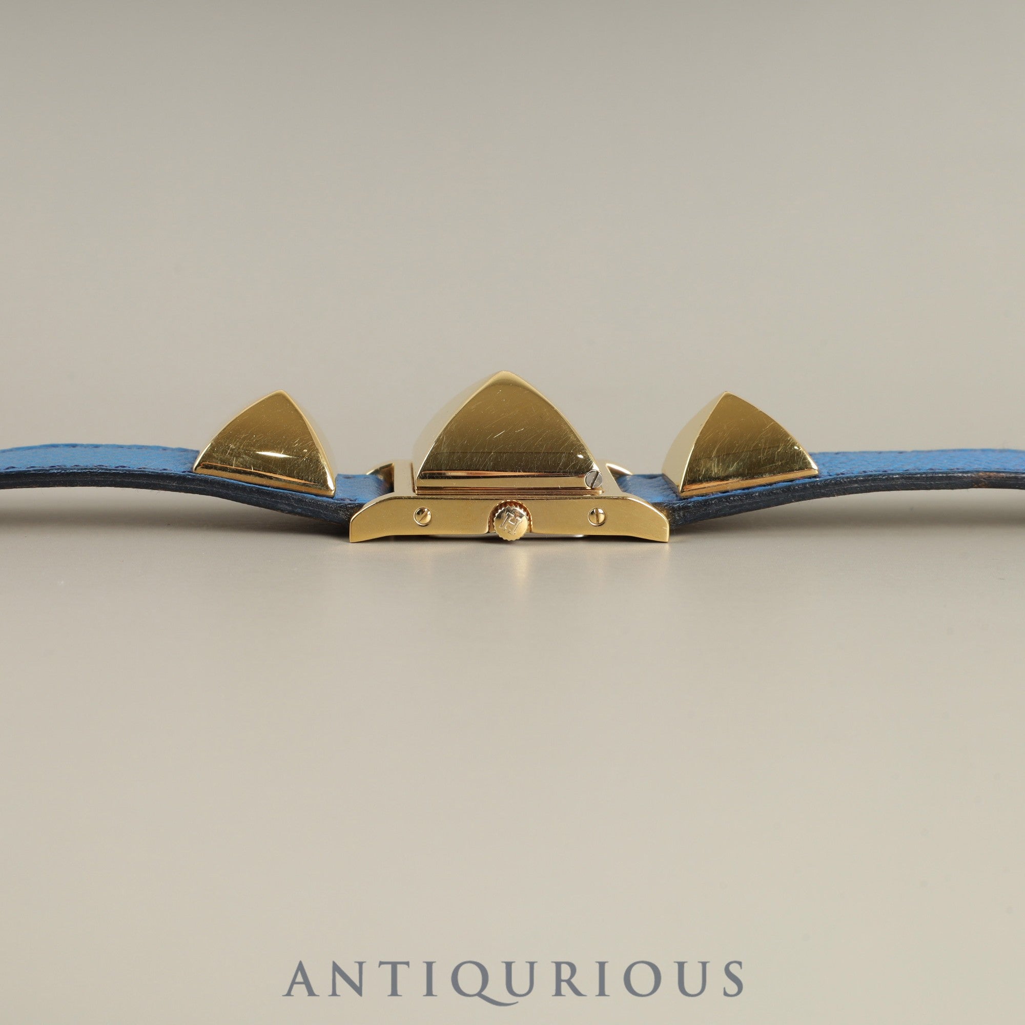 エルメス メドール11.01 クォーツ Cal.976.001 GP 純正革ベルト(◯V刻印:1992年) 純正尾錠(GP) ホワイト文字盤 ケース オーバーホール済み