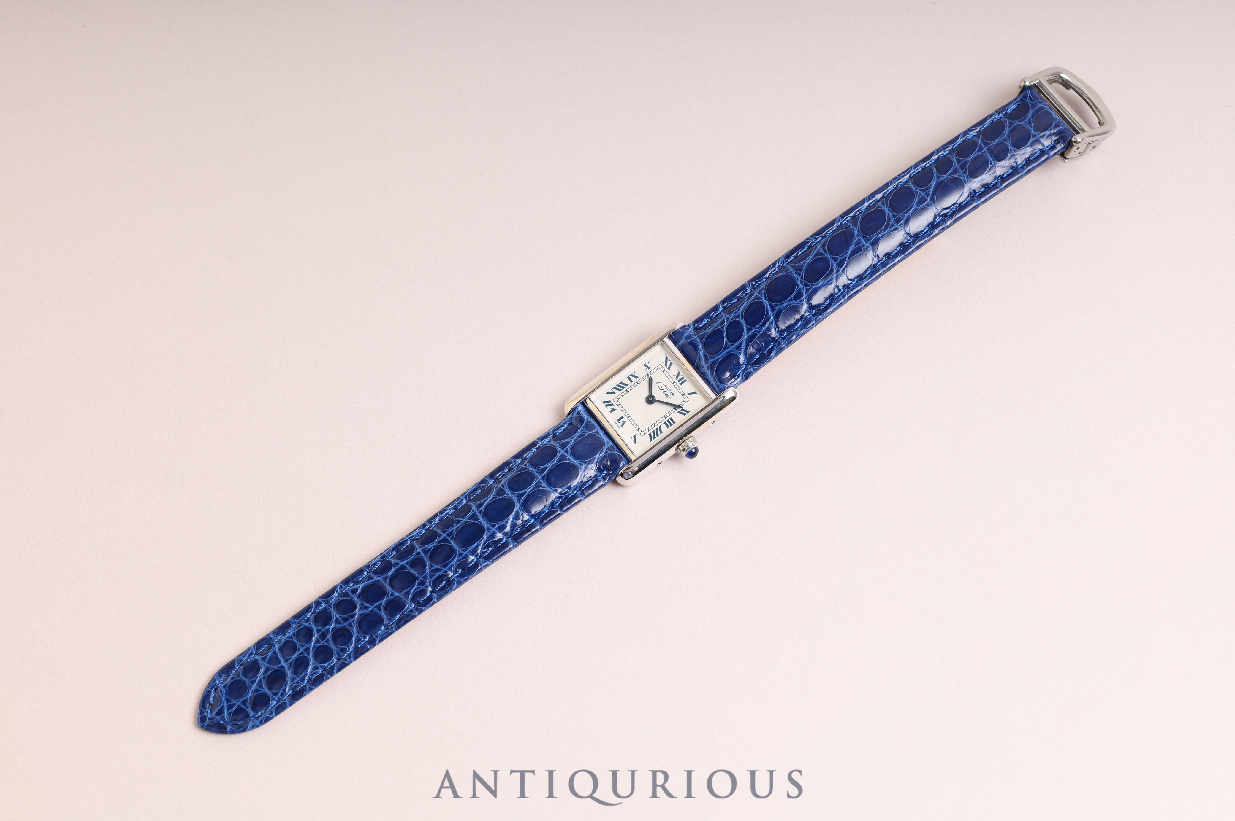 Cartier Must Tank SM QZ White Roman Dial