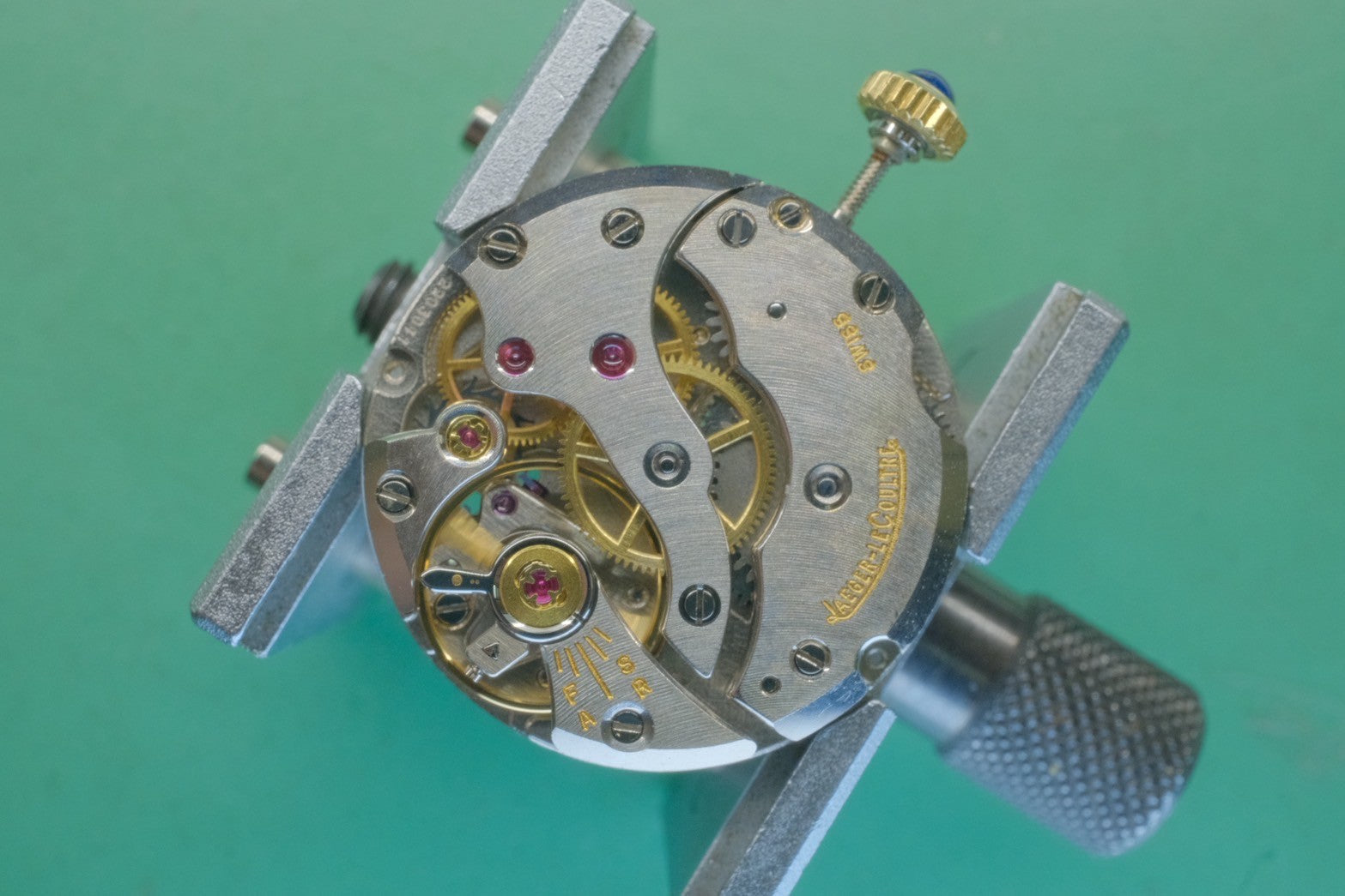 Jaeger-LeCoultre Rectangular Vogue 904321 Manual winding Cal.818/2 750YG Leather Third party buckle (GP) Black dial Overhauled