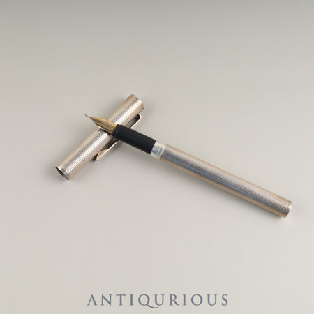 ダンヒル 万年筆 スターリングシルバー ペン先585