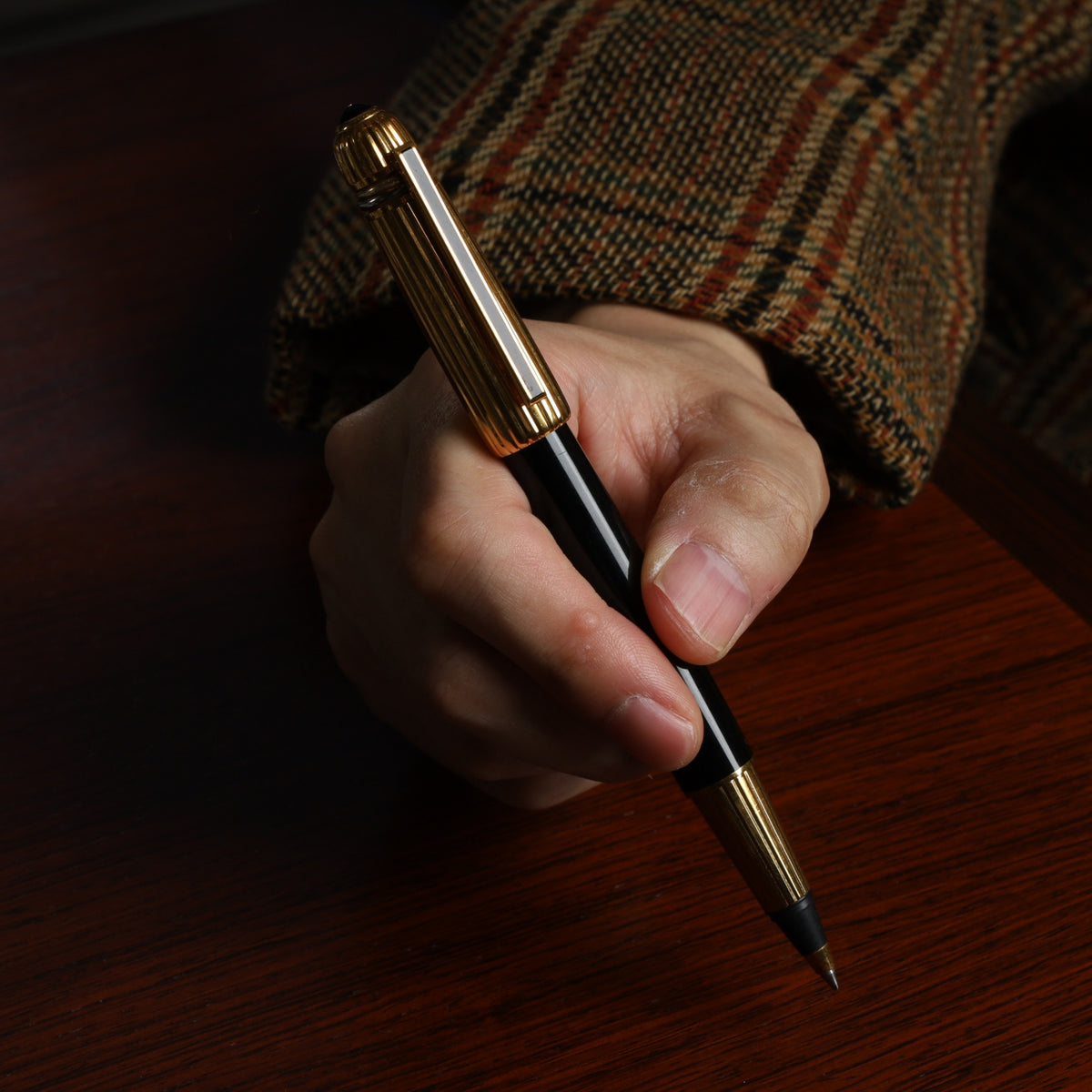 Cartier Pasha de Cartier GP ballpoint pen. Replaced with an unused refill at Cartier.