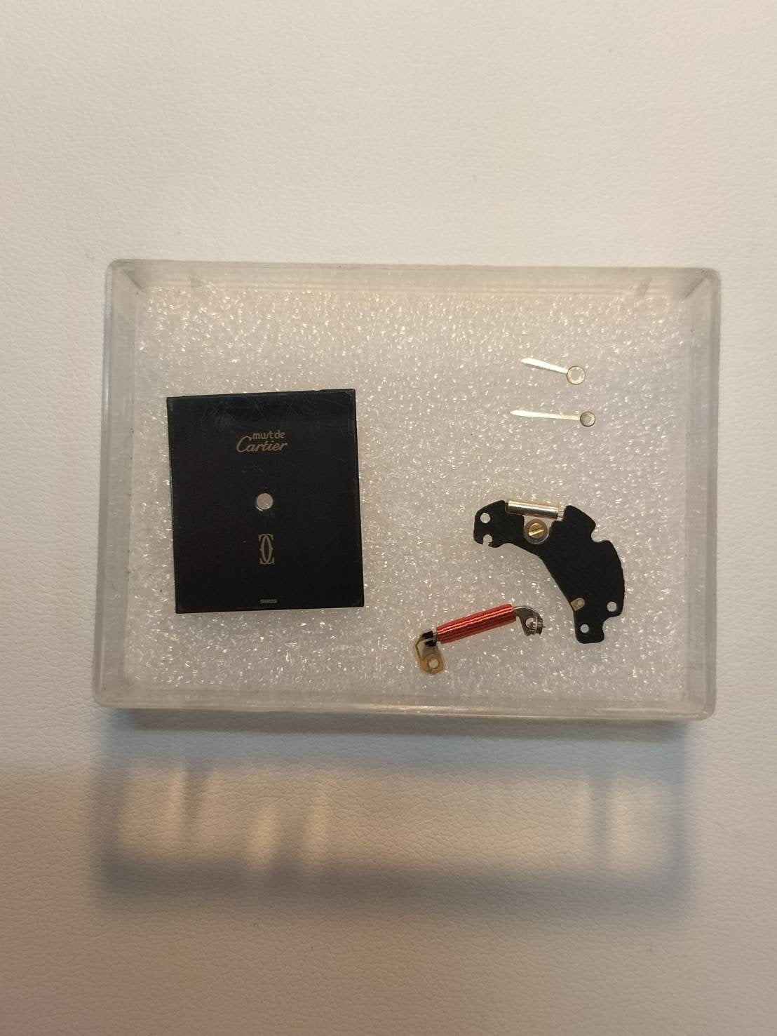 カルティエ マストタンク LM 6 81006 クォーツ Cal.81 SV925 革 純正尾錠(GP)ブラックオニキス文字盤 オーバーホール済み