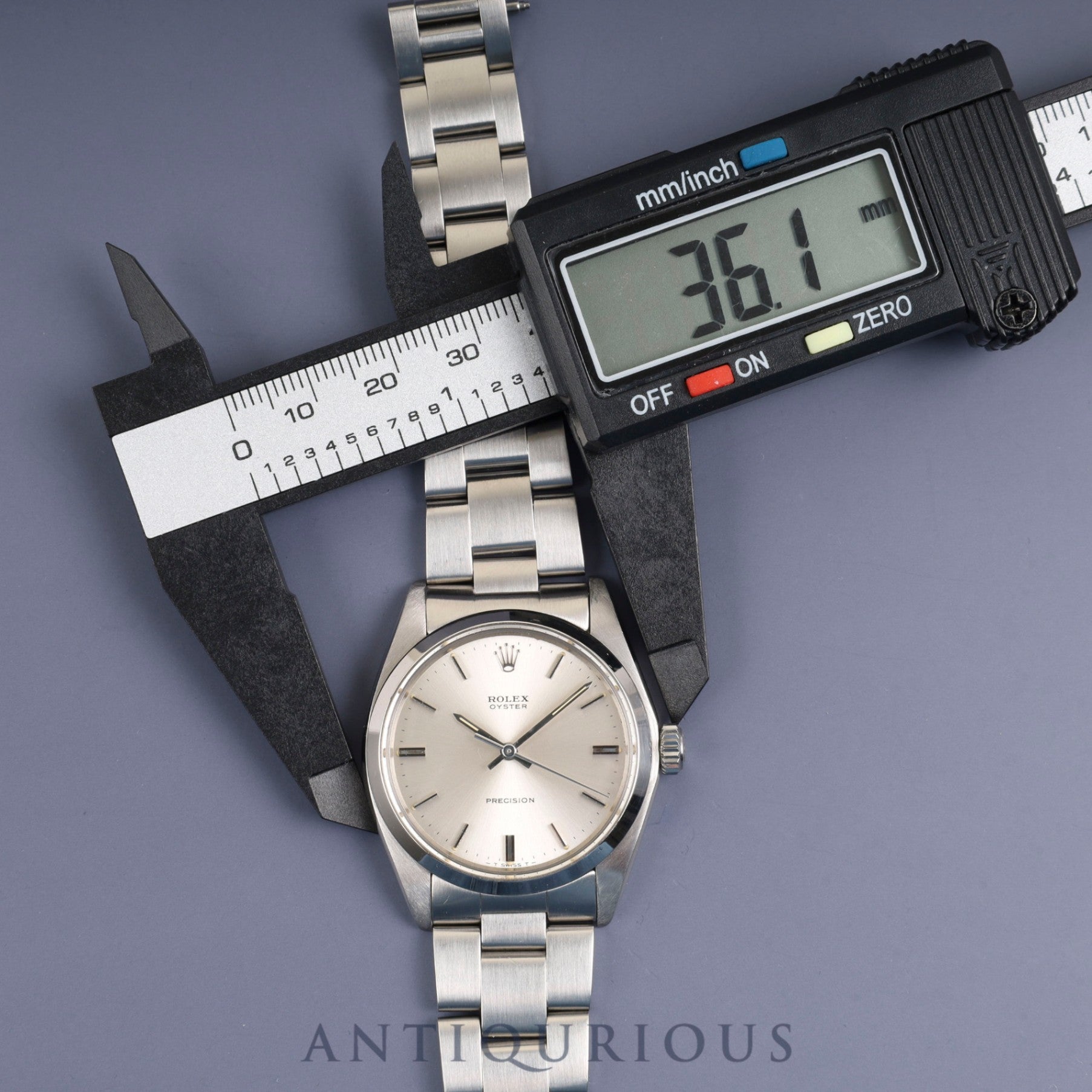 ロレックス オイスター プレシジョン 6426 自動巻き Cal.1225 SS SS シルバー文字盤 33番台(1970年) オーバーホール済み