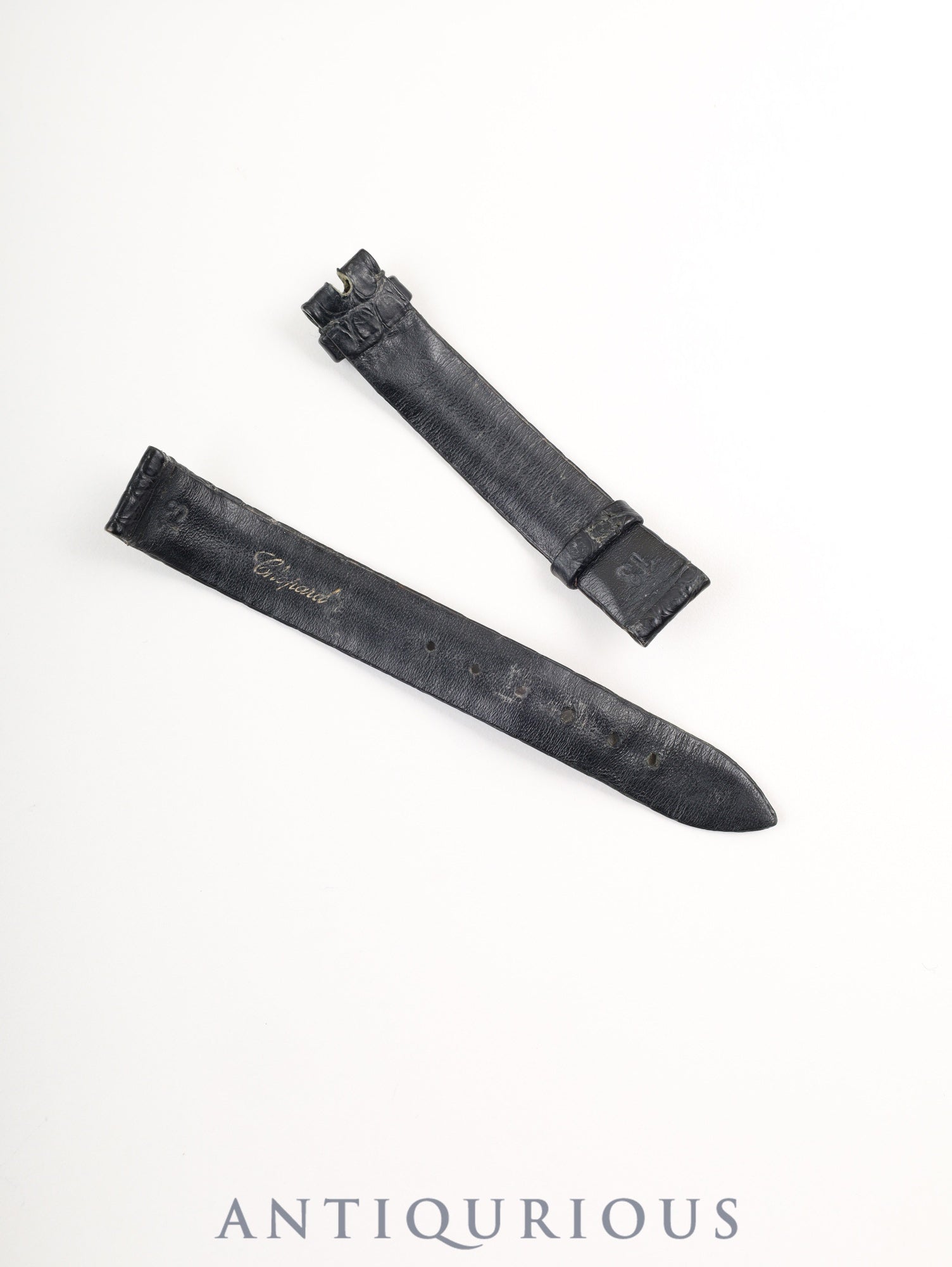 Chopard Classic Square 12/7366 Quartz Cal.976.001 750YG Leather Genuine Buckle (GP) White Roman Dial Box Booklet Warranty (2001) Genuine Strap Overhauled