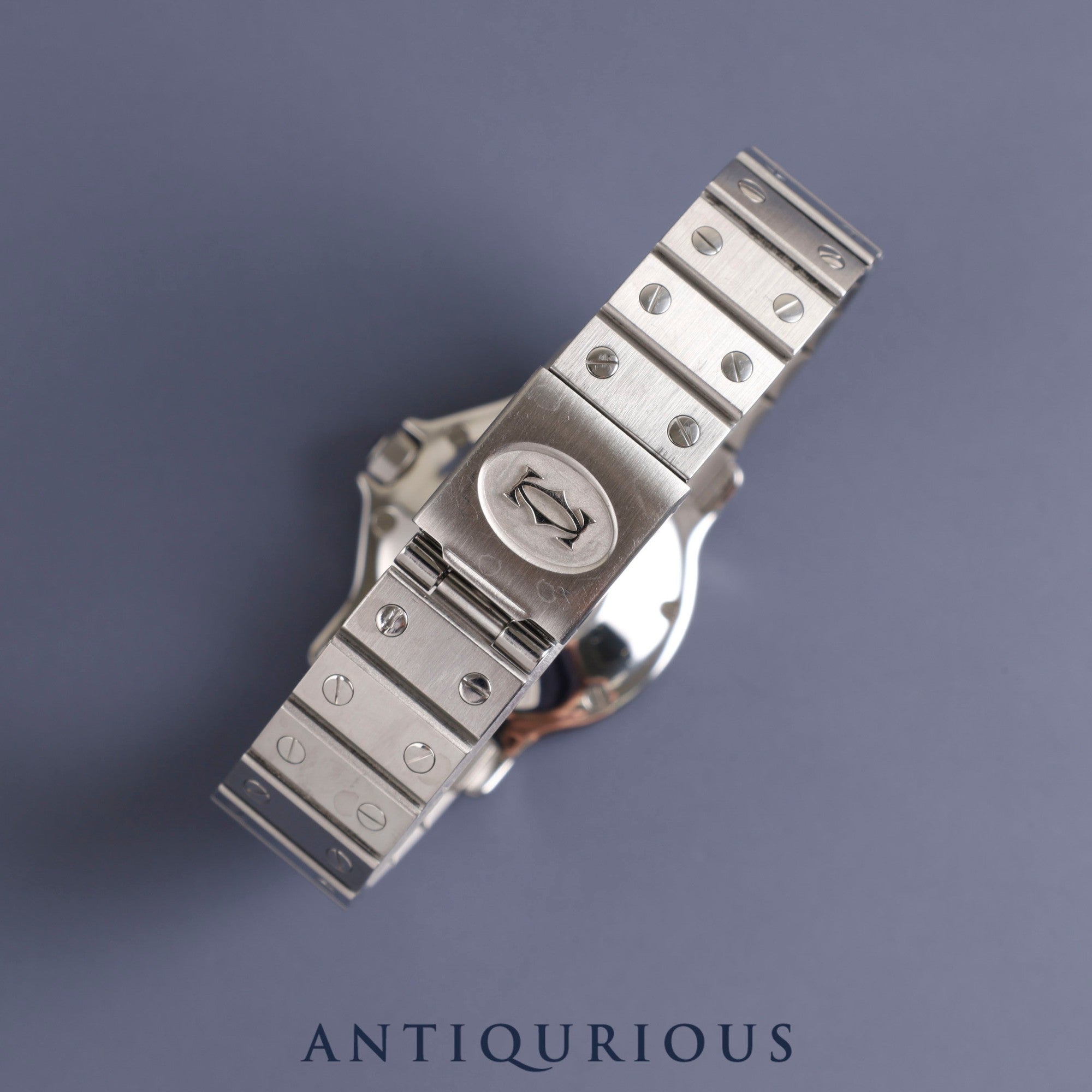 カルティエ サントス オクタゴンLM 自動巻き Cal.2671 SS SS グレー文字盤 オーバーホール済み