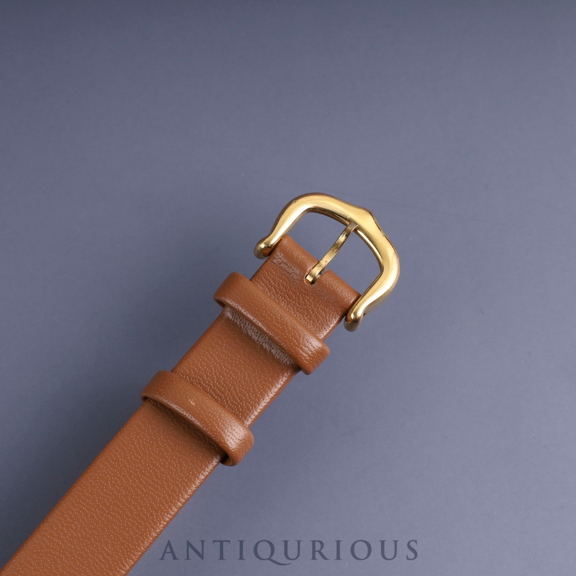 Cartier Must Colisee 590002 Quartz SV925 Leather Genuine Buckle (GP) Ivory Roman Dial Overhauled