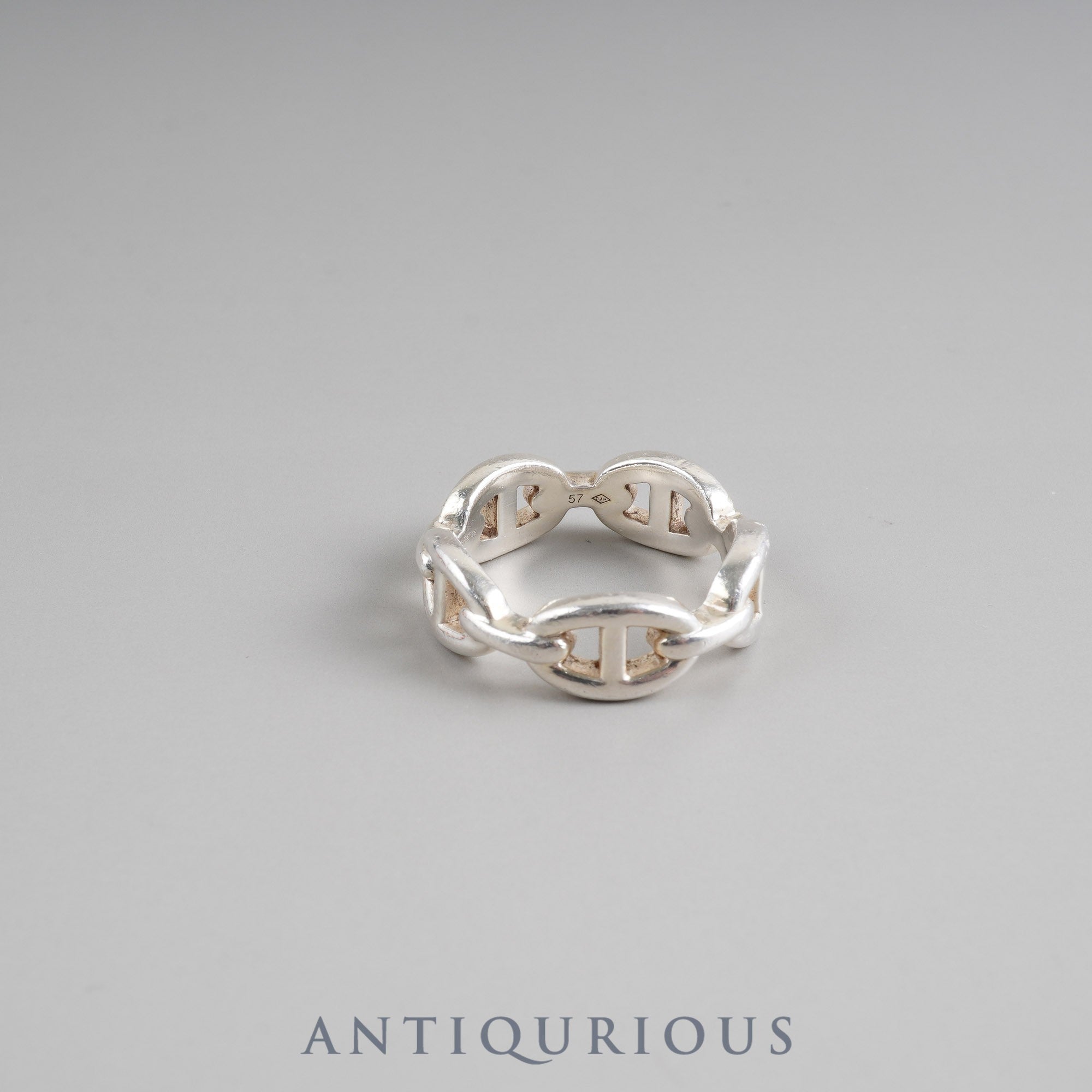 エルメス リング シェーヌダンクル アンシェネ スターリングシルバー #57 箱