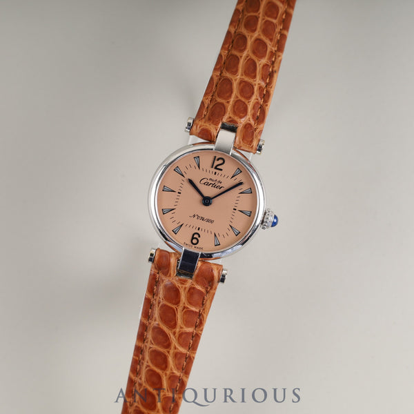Cartier Must Vendôme VLC SM 1850 Quartz Caliber 90 SV925 Leather Strap with Genuine D-Clasp (Stainless Steel) Copper Dial Overhauled Limited Edition of 500