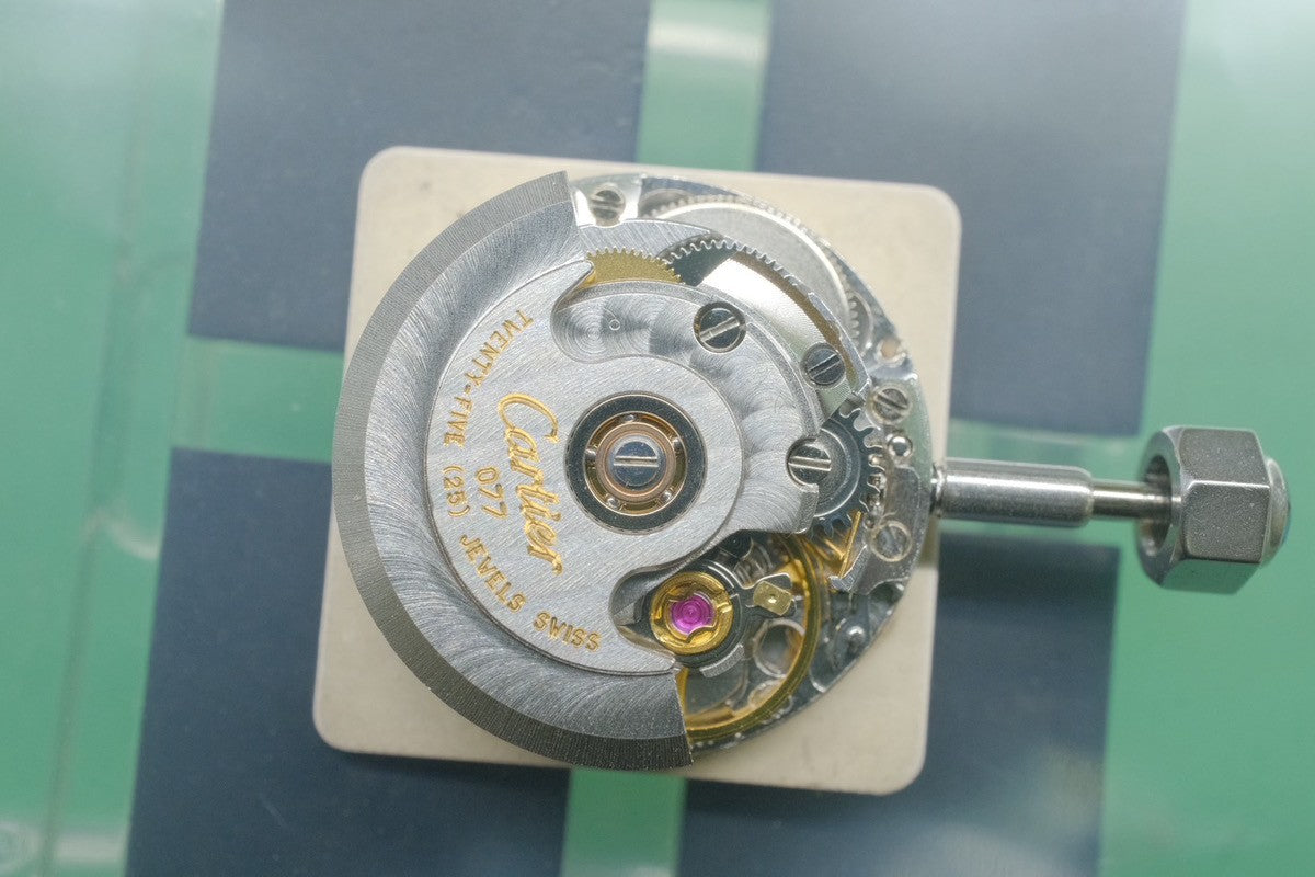 カルティエ サントス ガルベ LM 81036283 / 2961 自動巻き Cal.2671 SS/YG SS/YG ホワイトローマン文字盤 オーバーホール済み