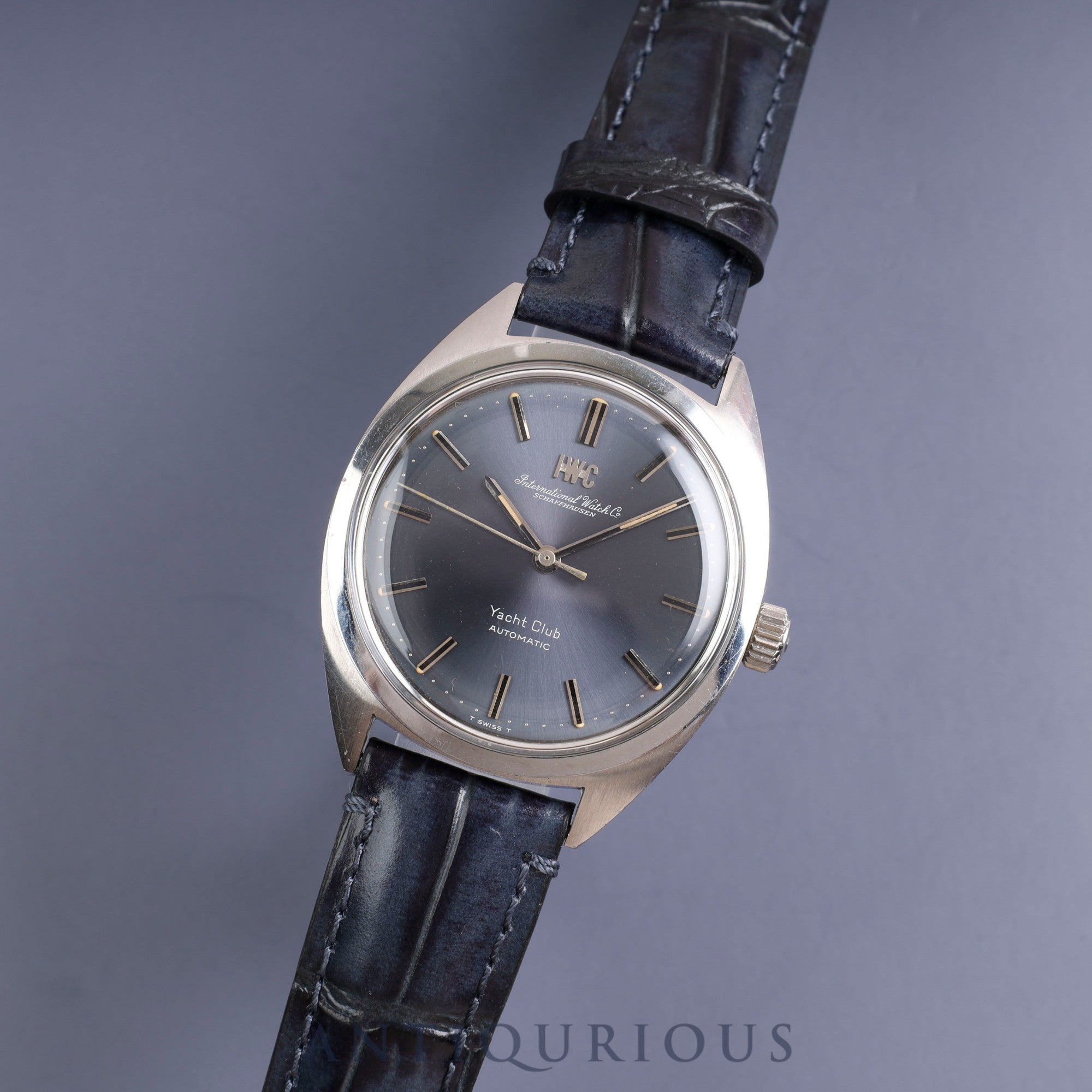 IWC ヨットクラブ 854B 自動巻き Cal.854 SS 革 ブルー文字盤 アイ 