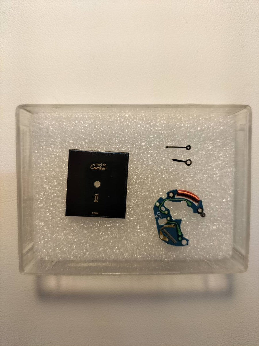 カルティエ マストタンク SM 3 66001クォーツ Cal.157 SV925 革 純正ピンバックル(GP)オニキス文字盤(SWISS表記)オーバーホール済み