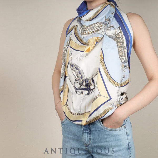 エルメス スカーフ カレ90 盛装の馬 SILK100%