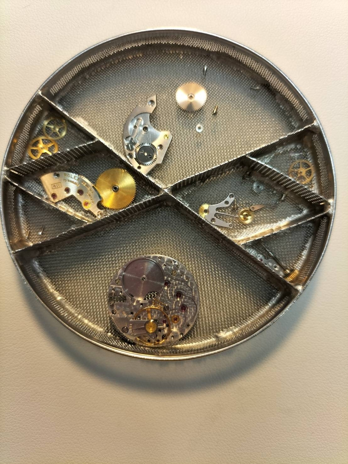 Rolex Cellini 3833 Manual winding Cal.1600 750 Leather Genuine buckle (GP) White Roman dial 1967 (23rd series) Overhauled