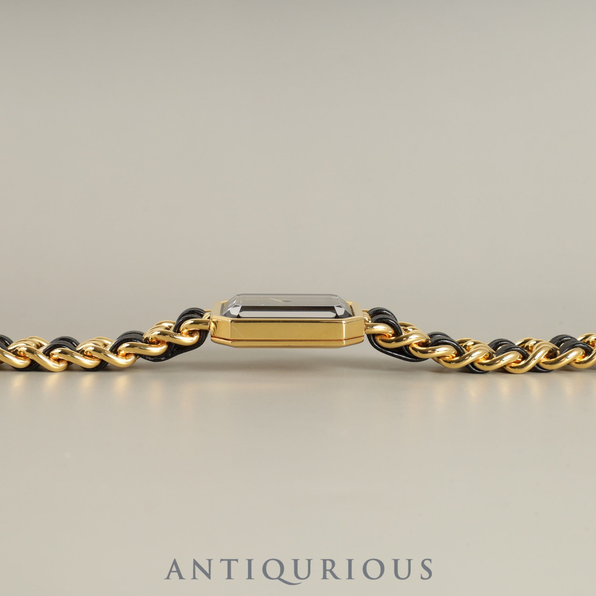 Chanel Premiere S H0001 Quartz Cal.976.001 GP GP/Leather Black Dial Overhauled