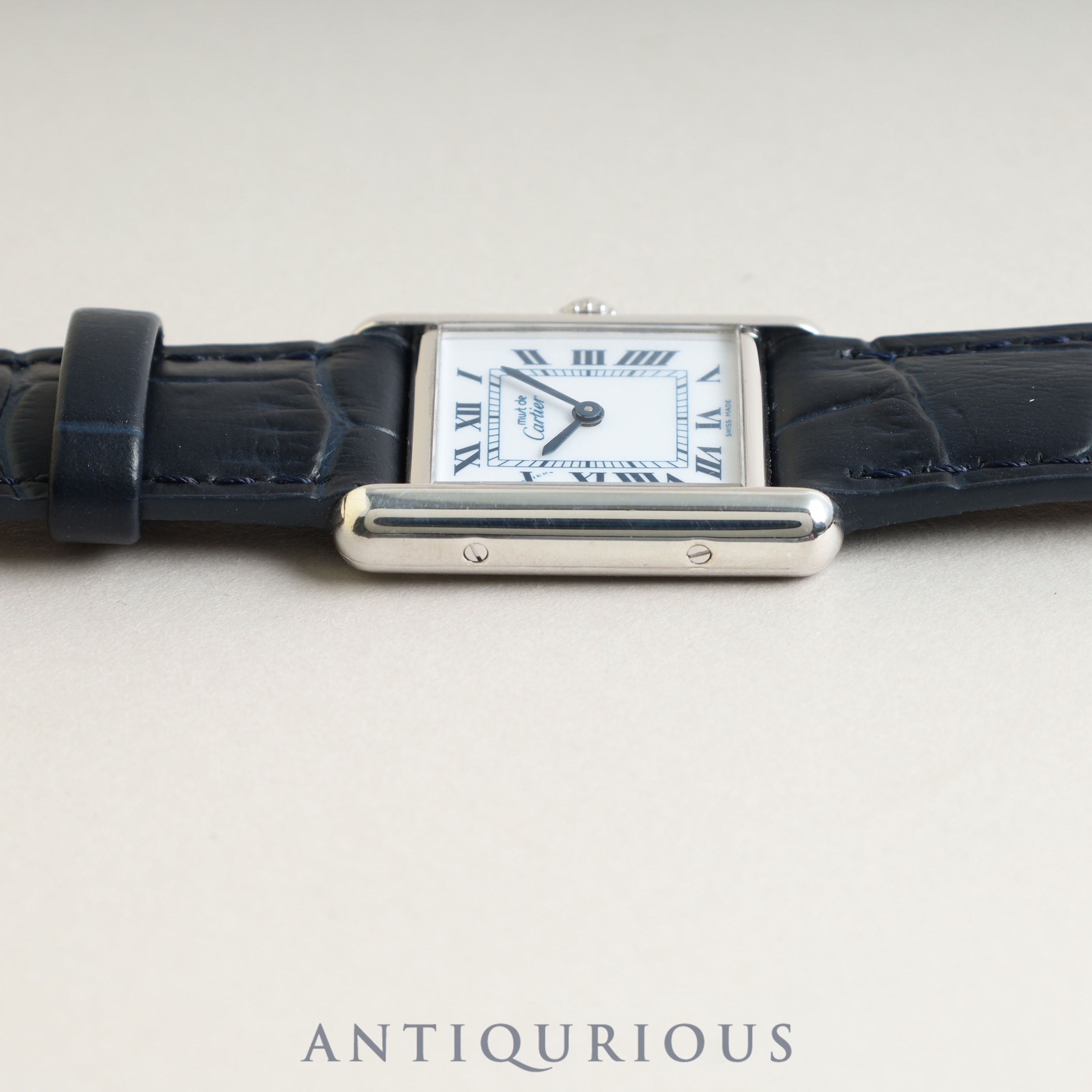 Cartier Must Tank SM QZ White Roman Dial