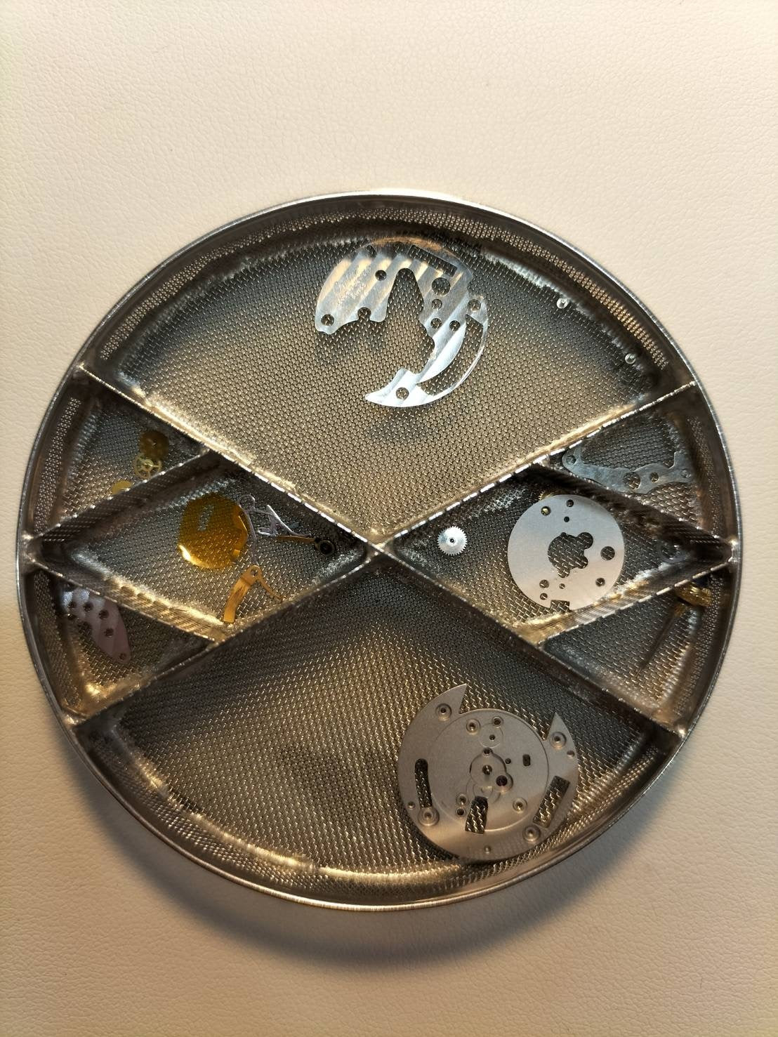 カルティエ マストコリゼ 590002 クォーツ Cal.90 SV925 革 純正ピンバックル(GP)ゴールド文字盤 オーバーホール済み