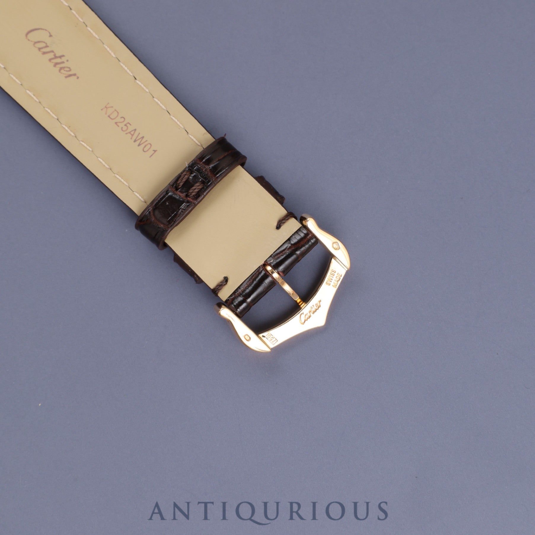 カルティエ タンクルイカルティエ LM W1529756 / 2441 クォーツ YG 純正革 純正尾錠(750)ホワイト文字盤 保証書 メンテナンス済み