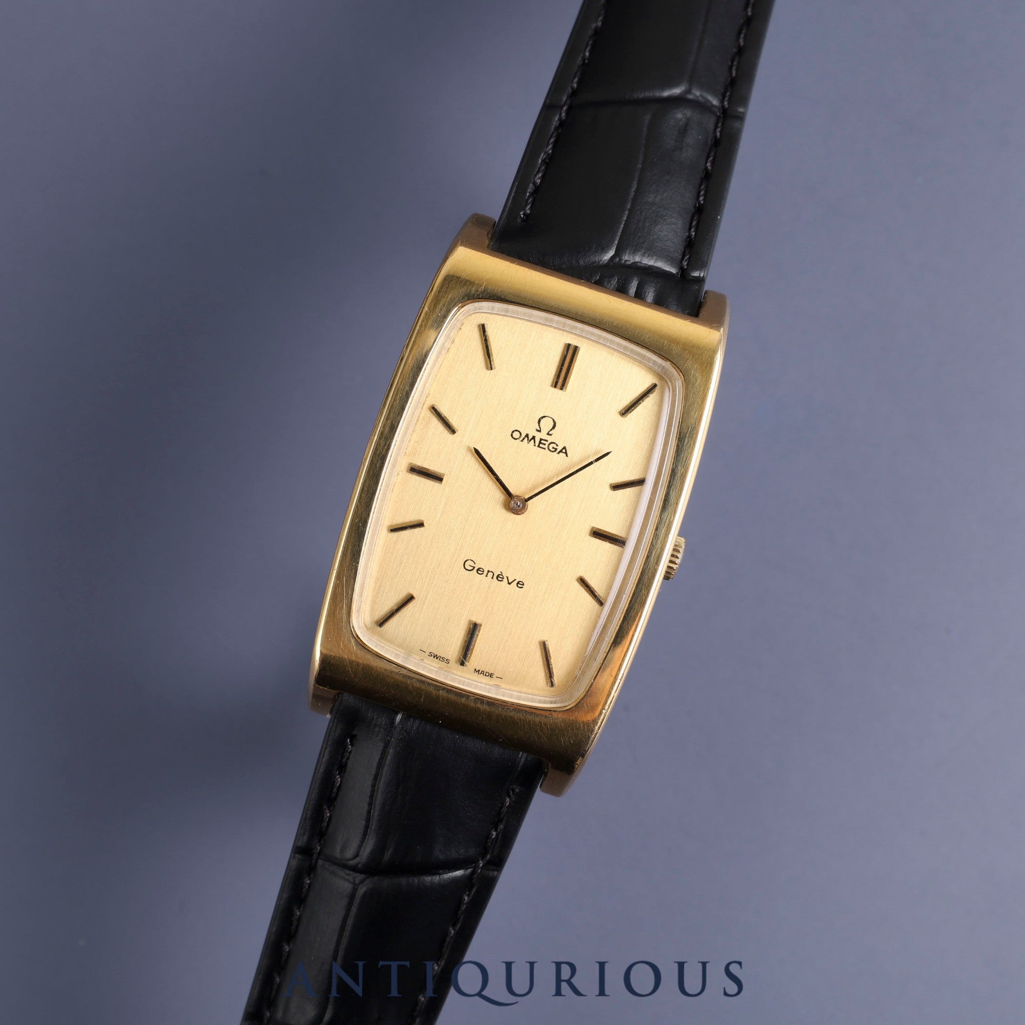 Omega Geneva Manual Winding GP Leather Genuine Buckle (GP