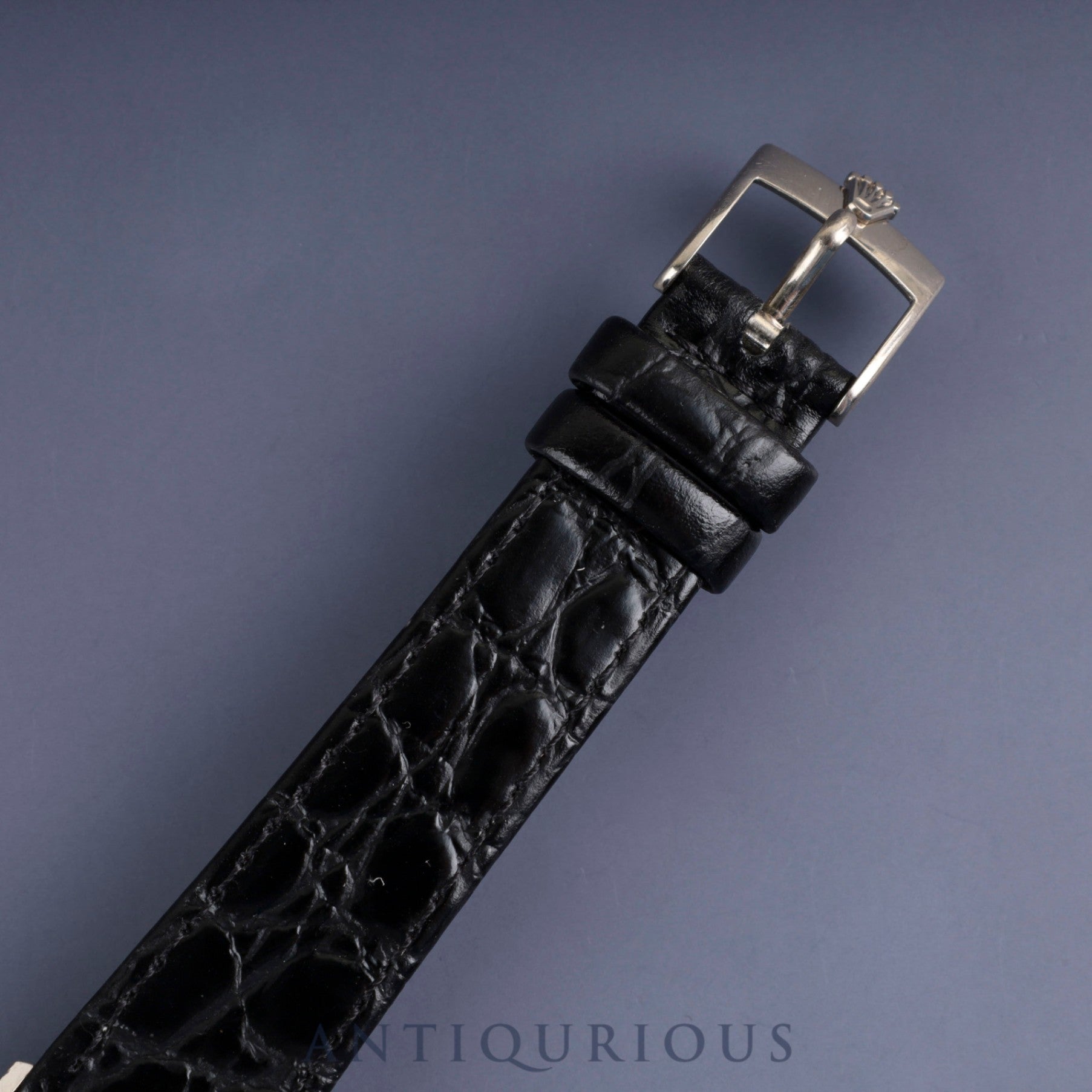 Rolex Cellini 4112 Manual Winding Caliber 1600 750 Leather Strap with Genuine Buckle (750) Silver Dial 42 Series (1974) Box Chief Overhauled