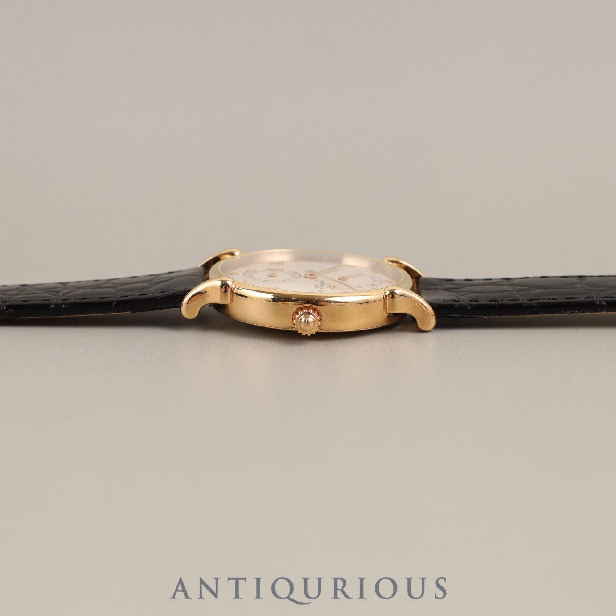 Vacheron Constantin Tour de Ile 48100/000R-3 Automatic Caliber 1190 750PG Leather Strap with Genuine Buckle (750PG) Ivory Dial Overhauled