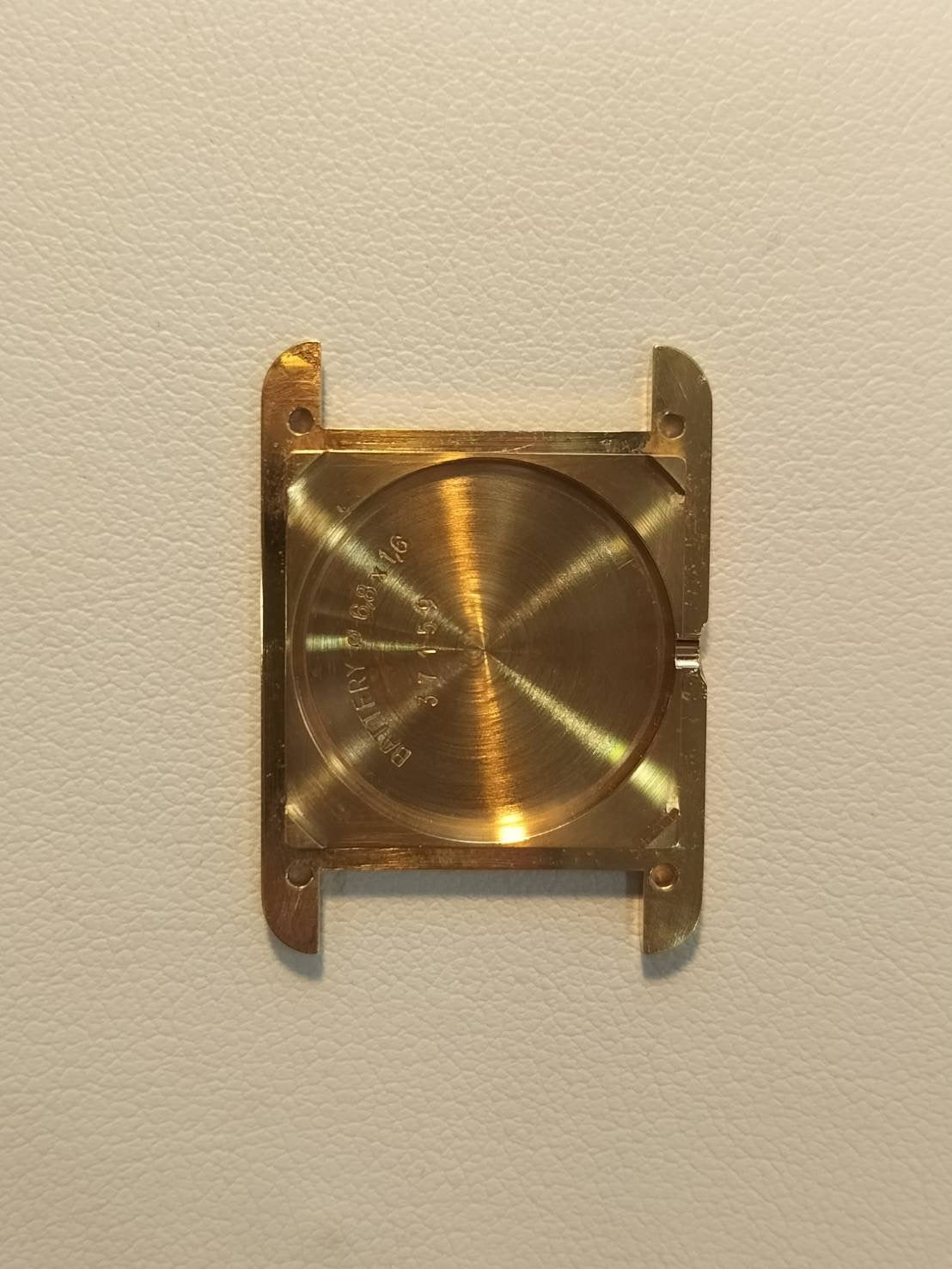 Cartier Must Tank SM 5057001 Quartz Cal. 057 SV925 Genuine Leather Strap Genuine D Buckle (GP) Arabic Dial Box Booklet Overhauled