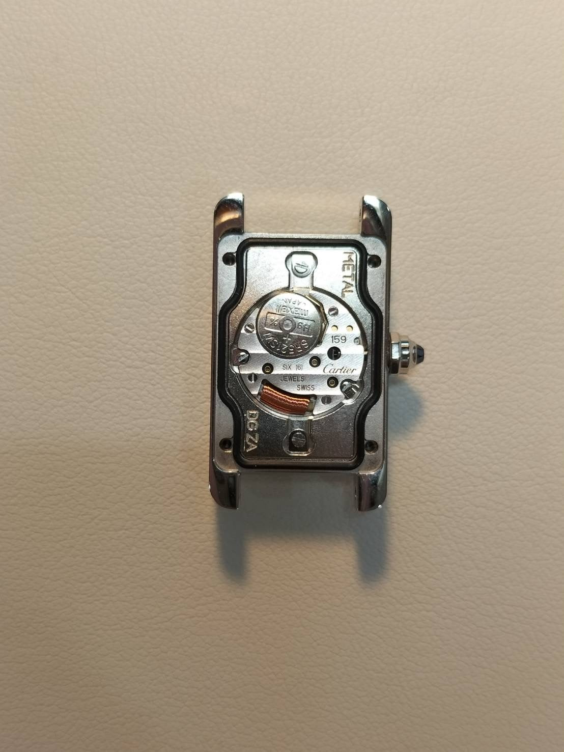 カルティエ タンクアメリカン ミニ WSTA0032 / 4056 クォーツ Cal.159 SS 純正革ベルト 純正尾錠(SS) シルバーローマン文字盤 冊子 保証書(2023年) オーバーホール済み