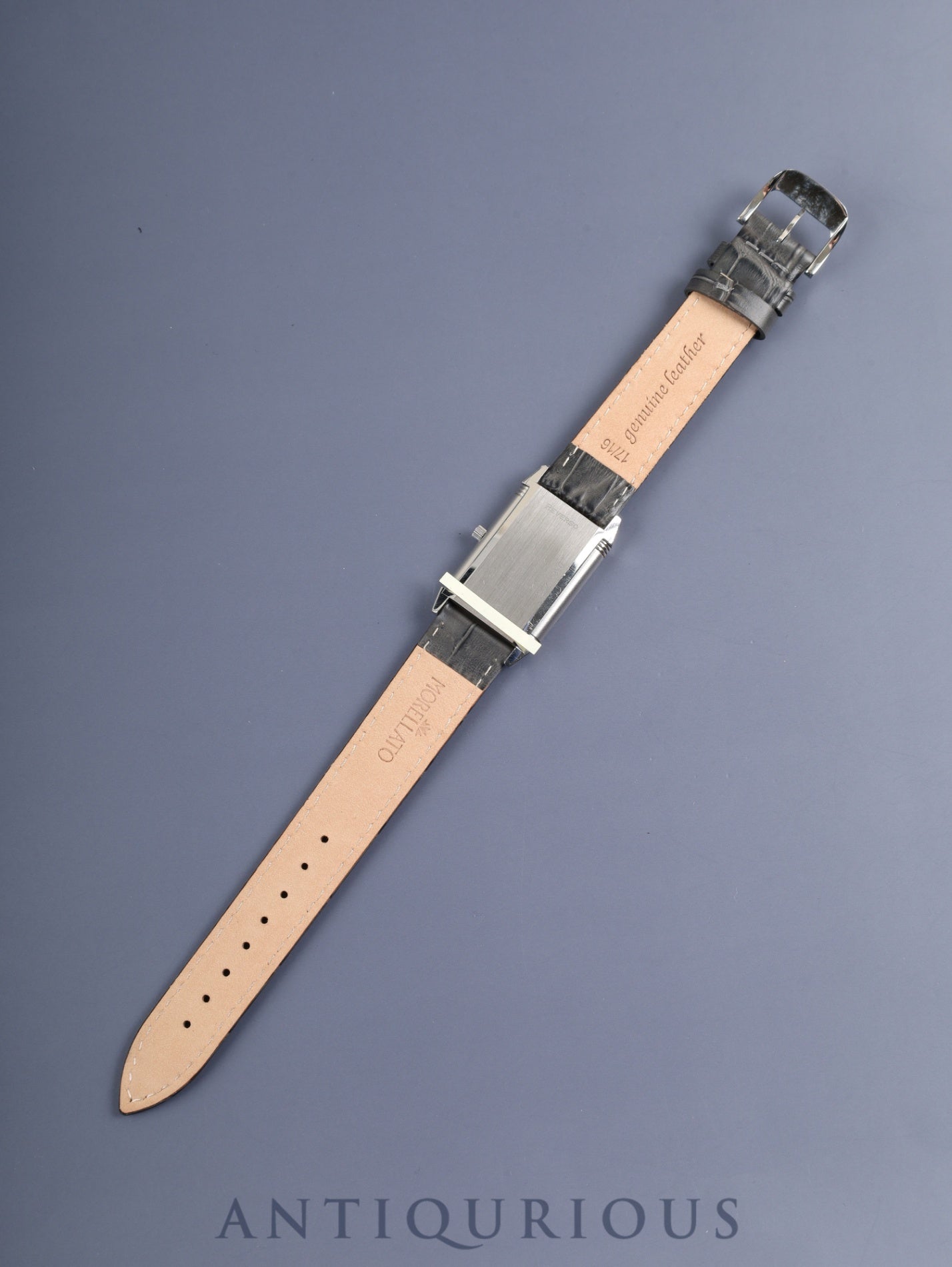 Jaeger-LeCoultre Reverso Classic Shadow 251.8.86 Manual winding Cal.846-1 SS (engraved back) Leather strap Original pin buckle (SS) Grey dial Overhauled