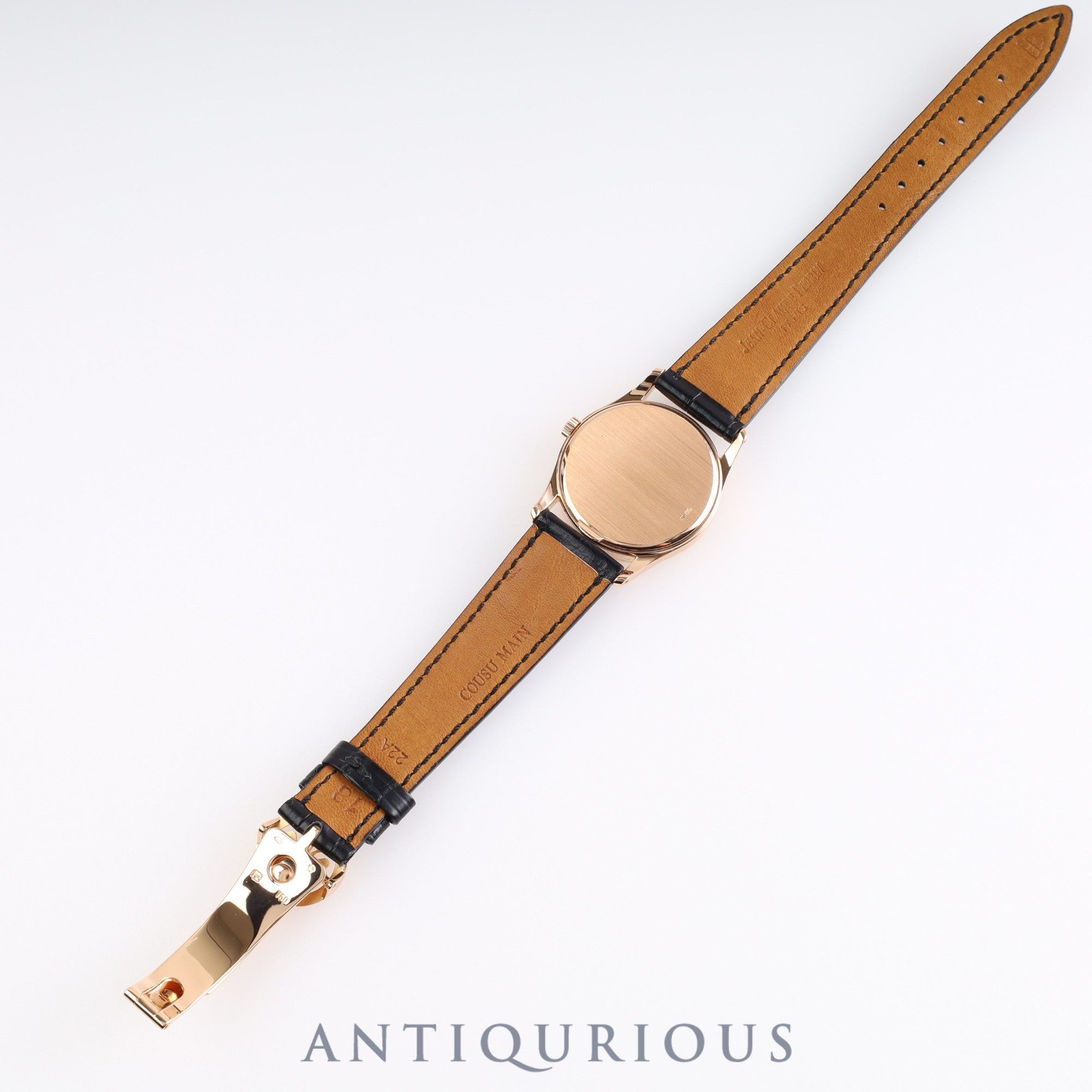 パテック・フィリップ カラトラバ 3796 手巻き Cal.215 RG 革 アイボリー文字盤 純正バックル 箱 アーカイヴ 冊子 ※2022/3/1パテックフィリップにてOH済み