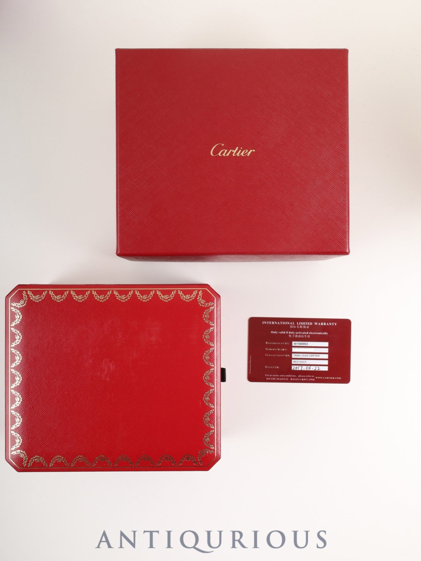 カルティエ タンクルイカルティエ XL W1560003 / 3185 自動巻き Cal.9753MC AU750(PG) 革 純正Dバックル(AU750)PG シルバーギョーシェ文字盤 箱 保証書(2017年) オーバーホール済み