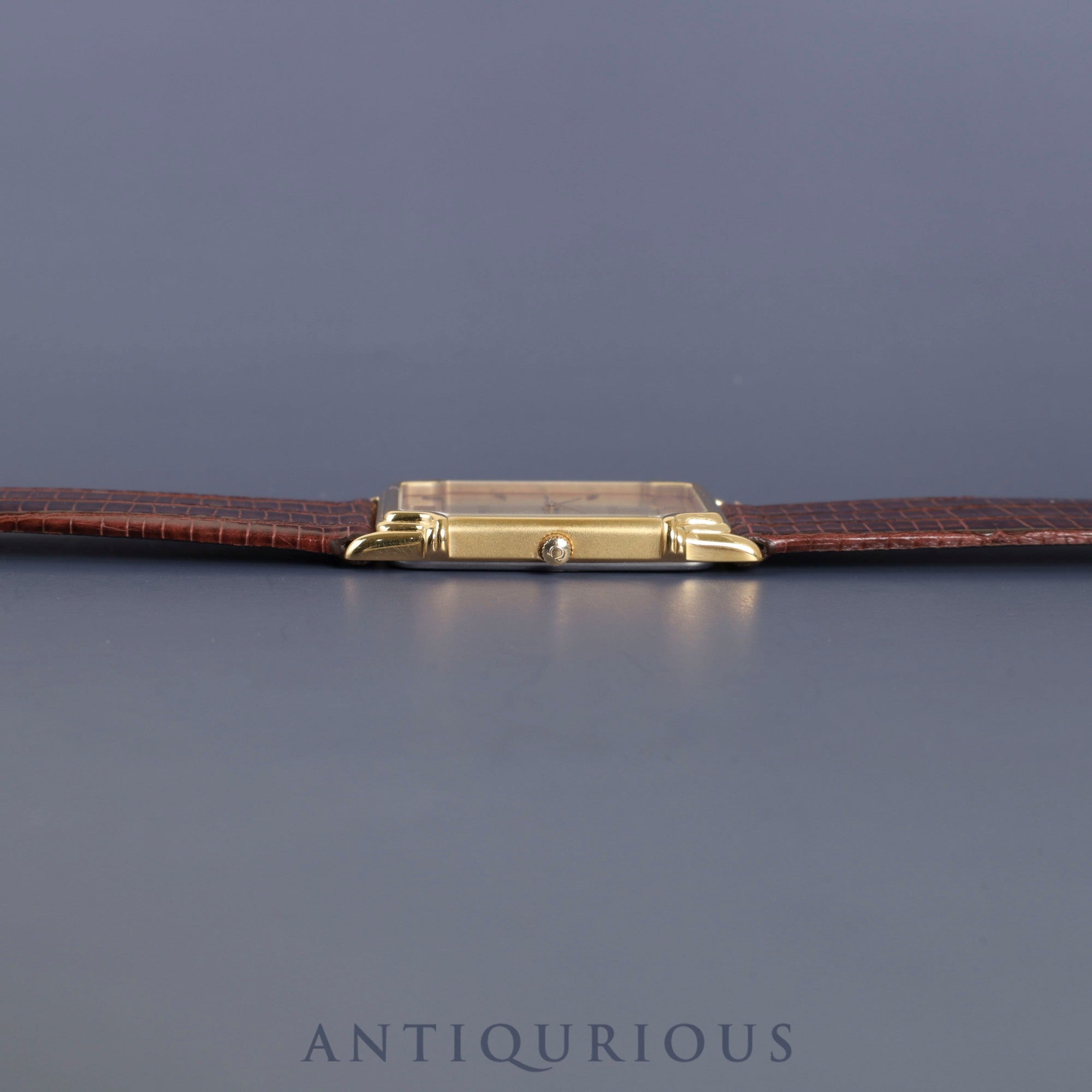 オメガ デ・ヴィル 19102300 クォーツ Cal.279 001/ 1455 GP 革 純正尾錠(GP)ゴールド文字盤 箱 オーバーホール済み