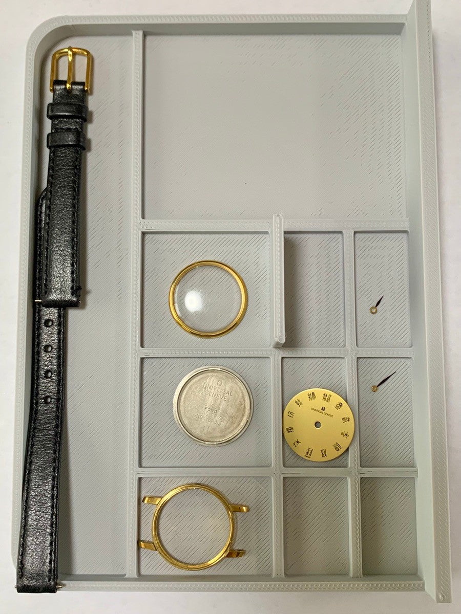 ユニバーサル・ジュネーブ ラウンド 542605 手巻き GP 革 社外尾錠(GP)シャンパン文字盤 オーバーホール済み