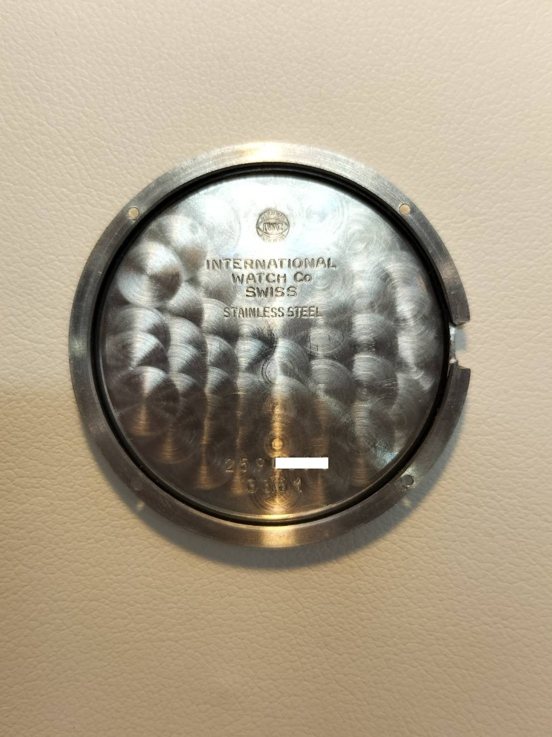 IWC Portofino 3331 Quartz Cal.IWC 22105 SS Leather Genuine Buckle (SS) White Dial Overhauled IWC