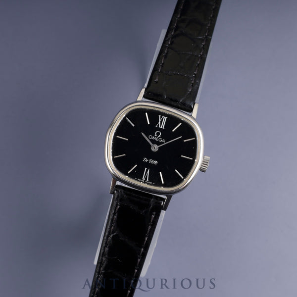 オメガ デ・ヴィル 511.0561 手巻き Cal.625 SS 革 社外尾錠(SS)ブラック文字盤 ケース オーバーホール済み
