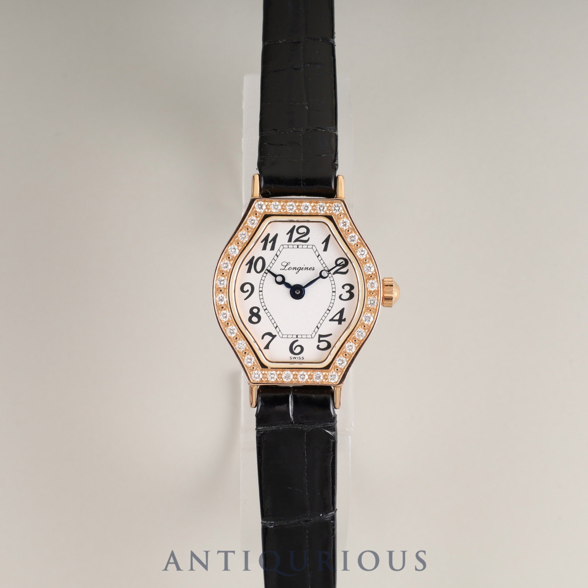 ロンジン ラ ヴィソント L5 184 9 クォーツ Cal.L963.2 750 純正革ベルト 純正尾錠(SS) ホワイトアラビア文字盤 オーバーホール済み