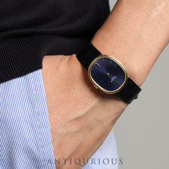 パテック・フィリップ ゴールデンエリプス 3848J 手巻き Cal.215 YG 純正ベルト  純正尾錠(750)ブルー文字盤 オーバーホール済み