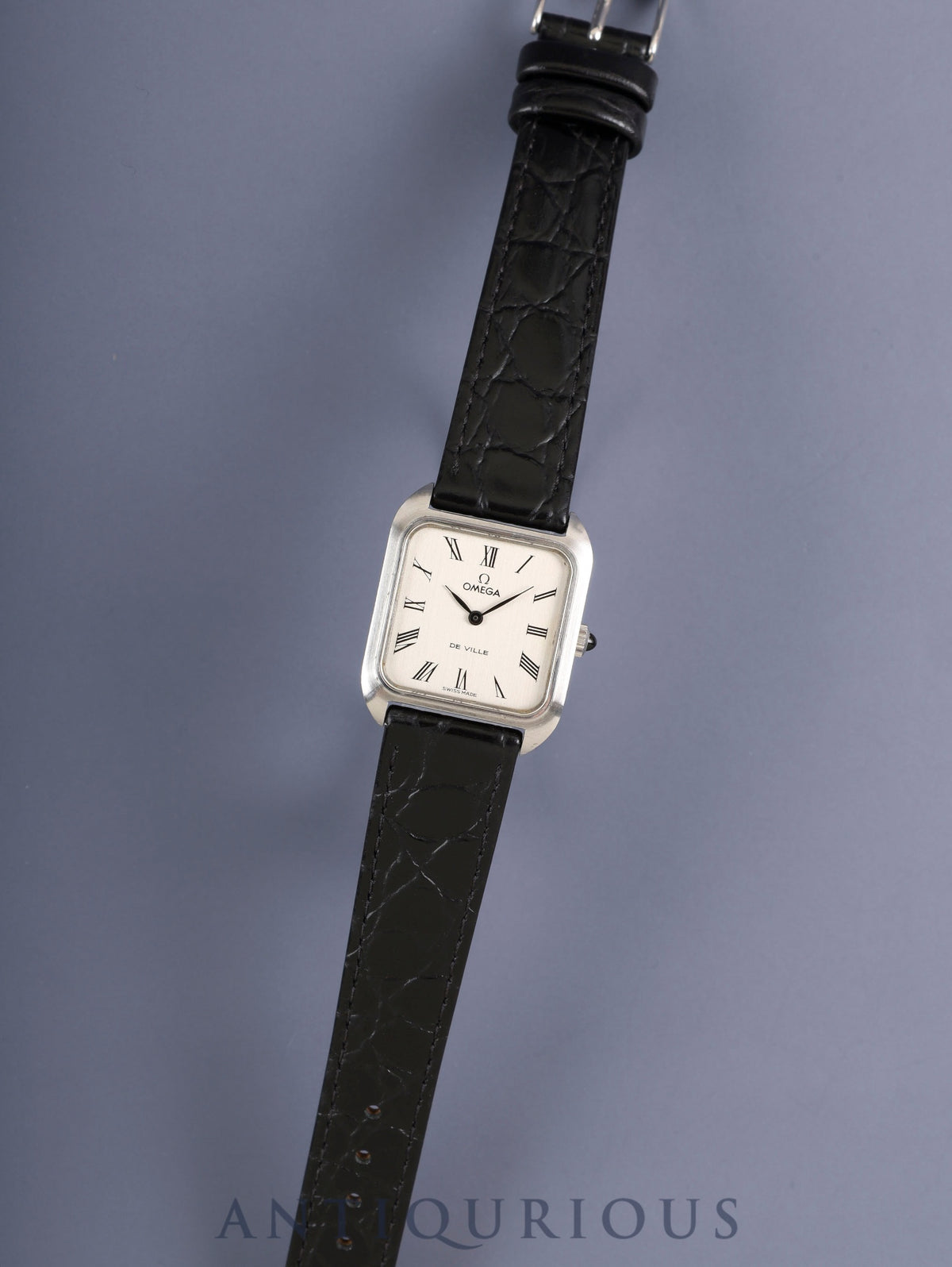 Omega De Ville 511.0502 Manual Winding Caliber 625 Stainless Steel Leather Watch with Aftermarket Pin Buckle (SS) Silver Roman Dial Overhauled