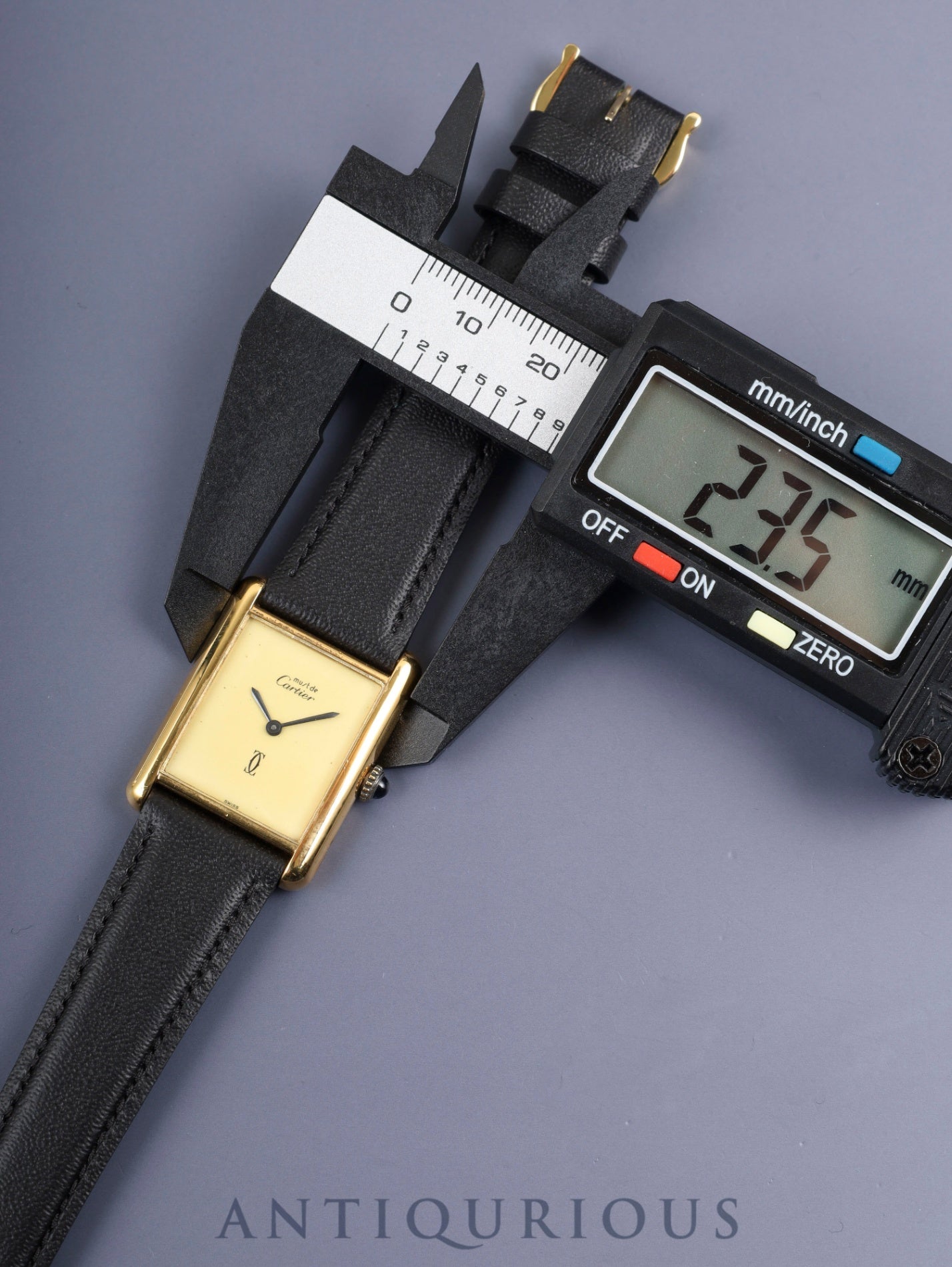 カルティエ マストタンク LM 手巻き Cal.78-1 SV925 革 純正尾錠(GP) アイボリー文字盤 1976年頃~1981年頃 オーバーホール済み