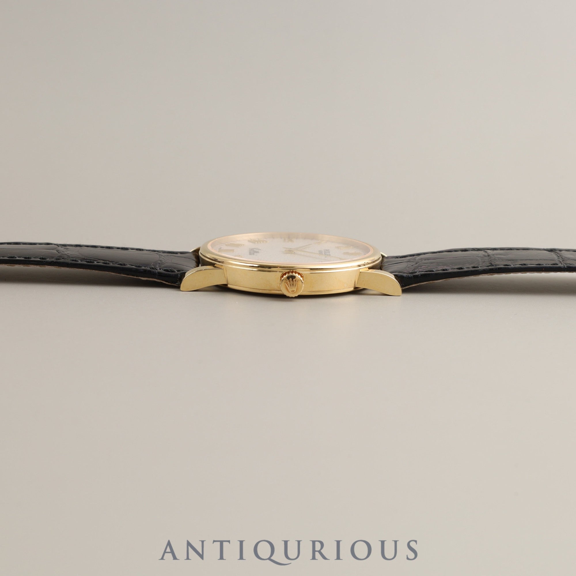 ロレックス チェリーニ 5115/8 手巻き Cal.1602 750YG 純正革ベルト 純正尾錠(750)アイボリー彫コンピューターローマ文字盤 箱 保証書(2015年)