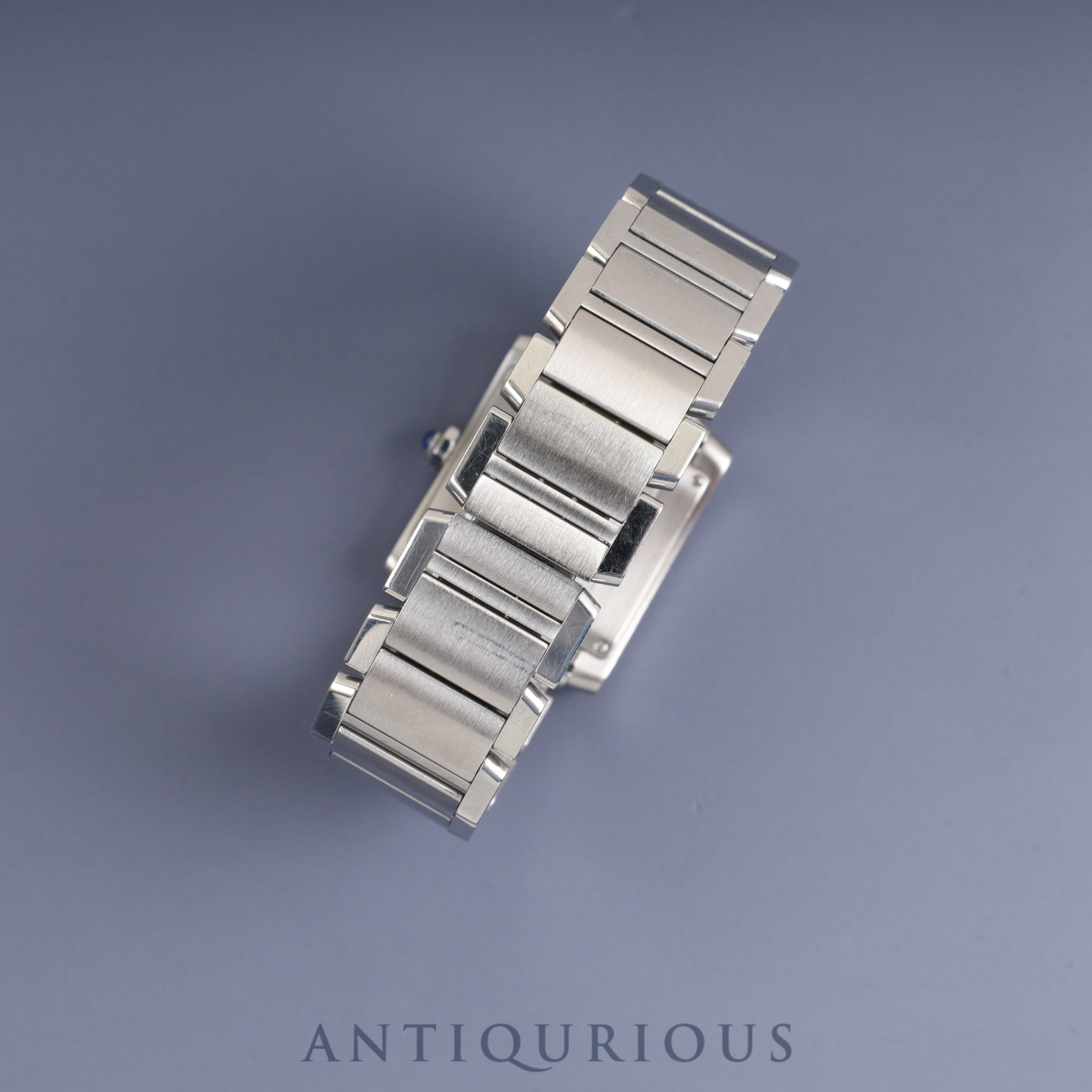 Cartier Tank Française MM W51011Q3/2465 Quartz Caliber 175N Stainless Steel White Roman Dial Box Booklet Warranty (2005) Overhauled