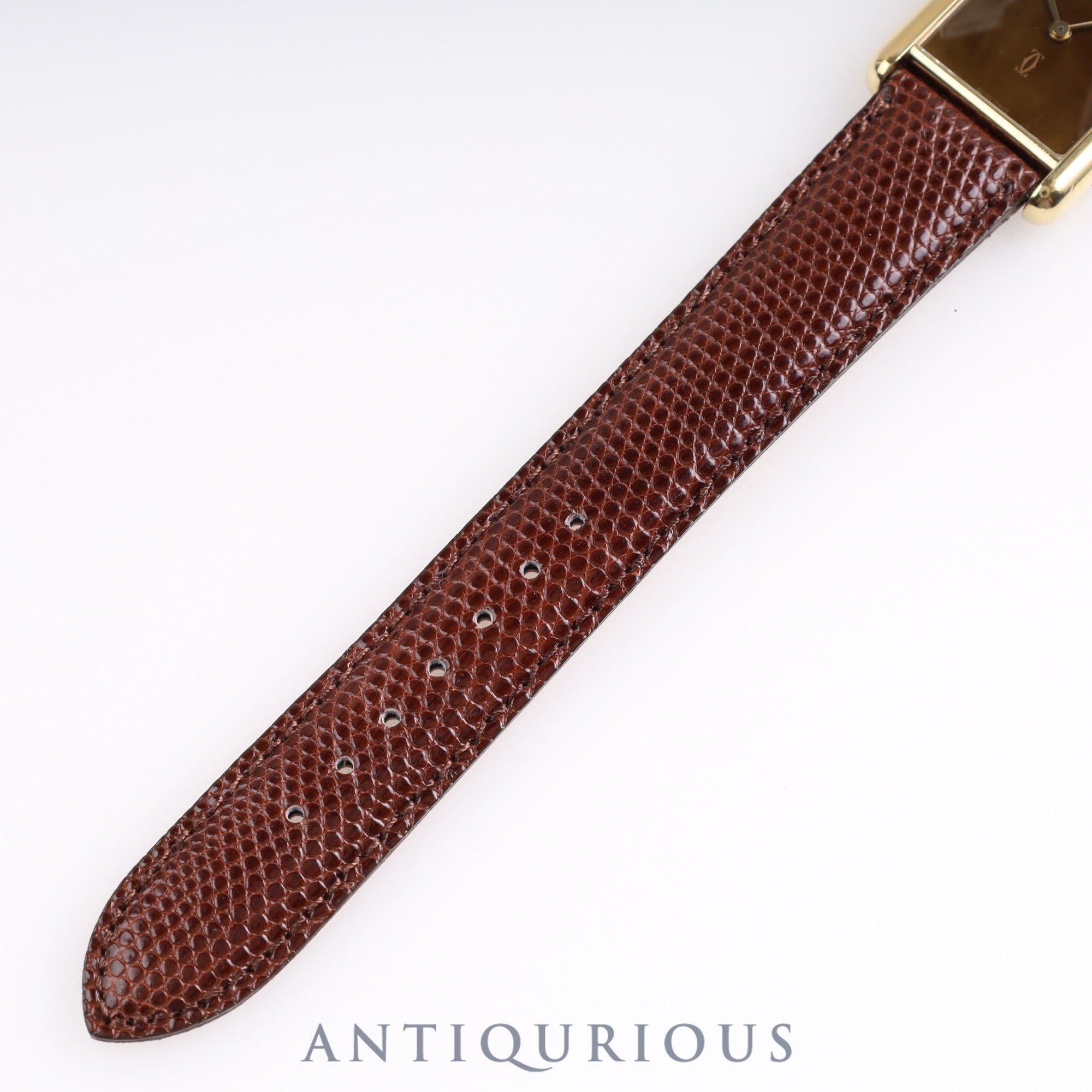 Cartier Must Tank LM Manual winding Genuine buckle Mahogany dial Box Cartier boutique complete service